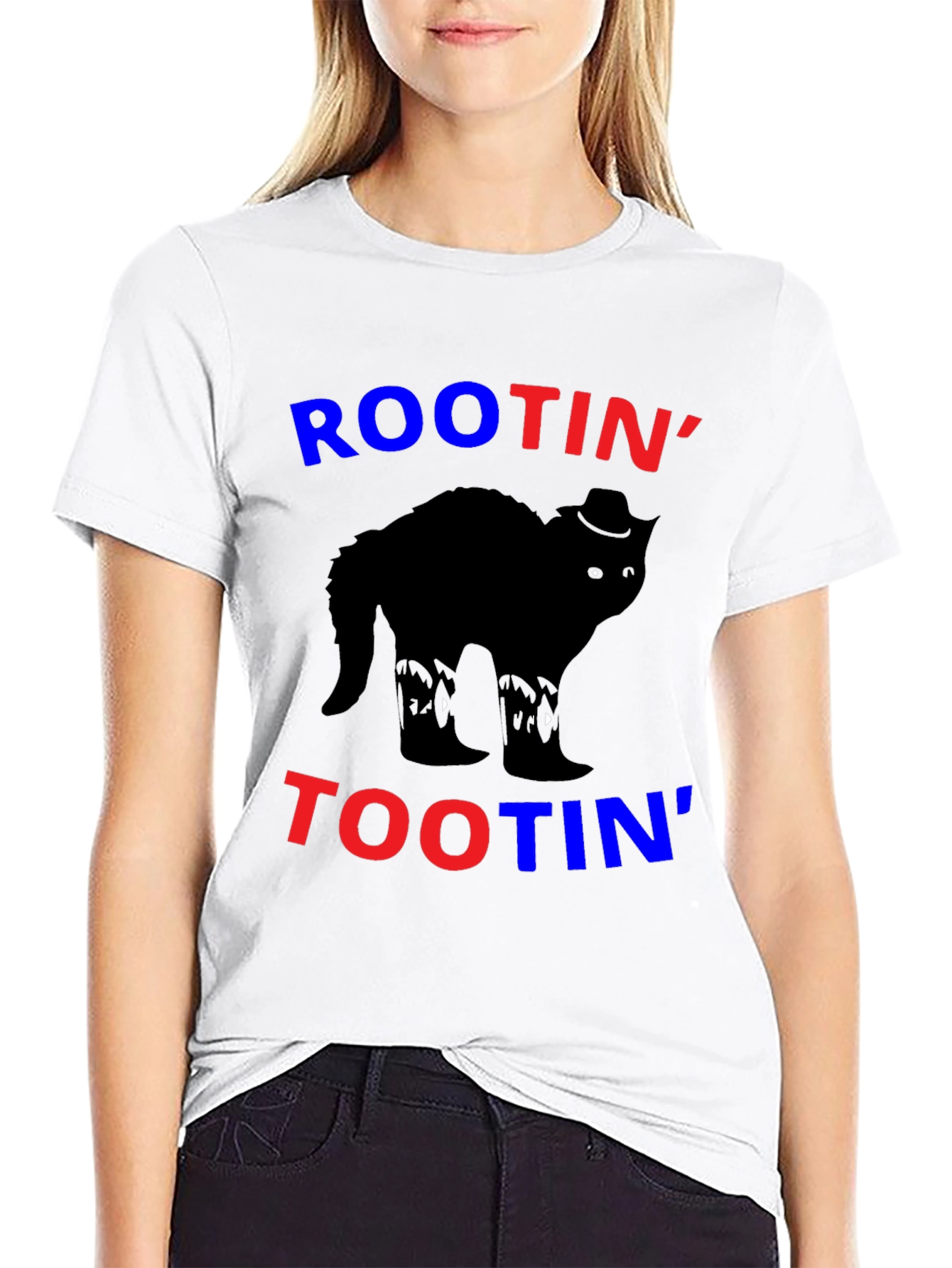 Rootin Tootin Cowboy Cat T-Shirt