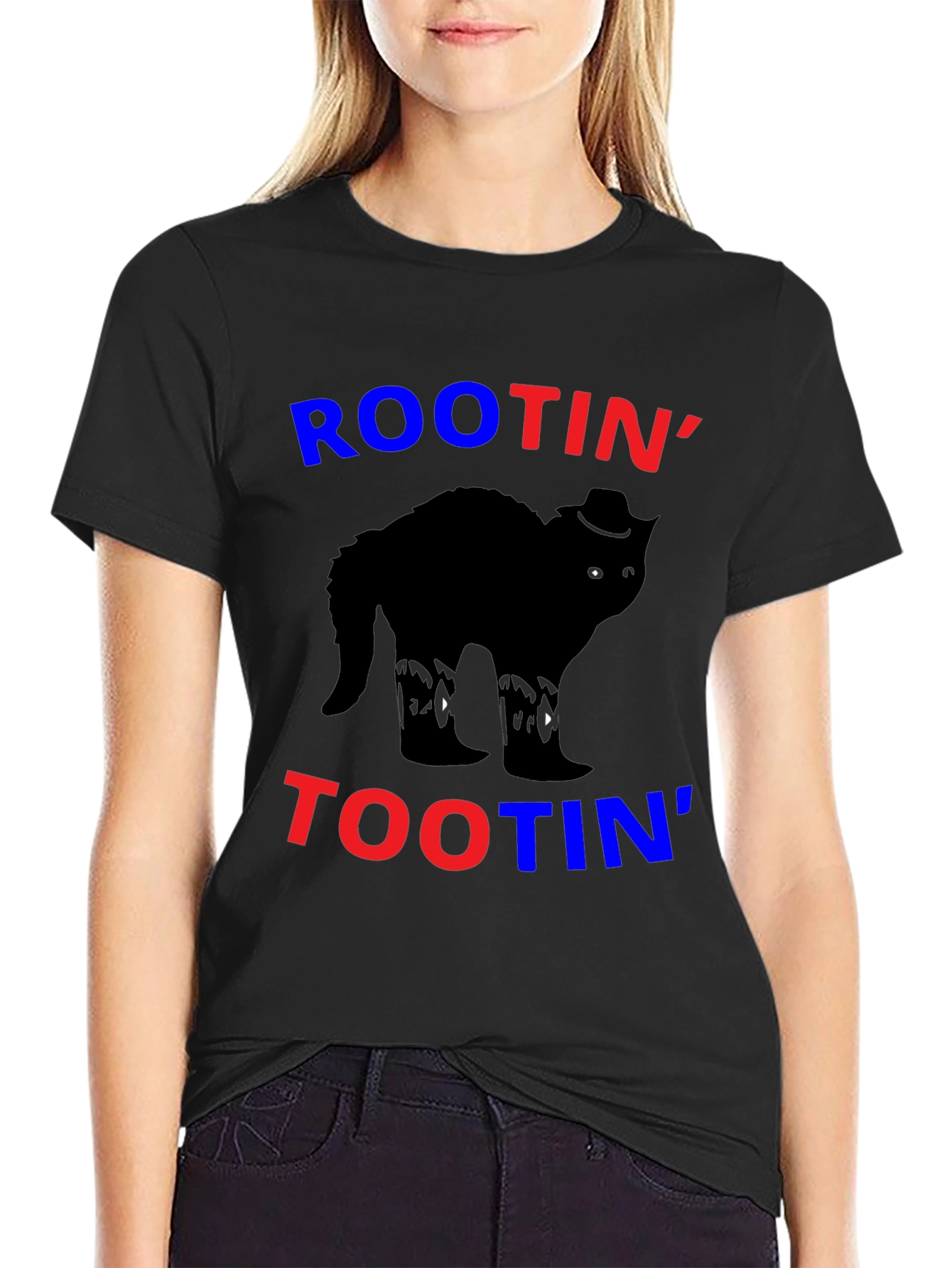 Rootin Tootin Cowboy Cat T-Shirt