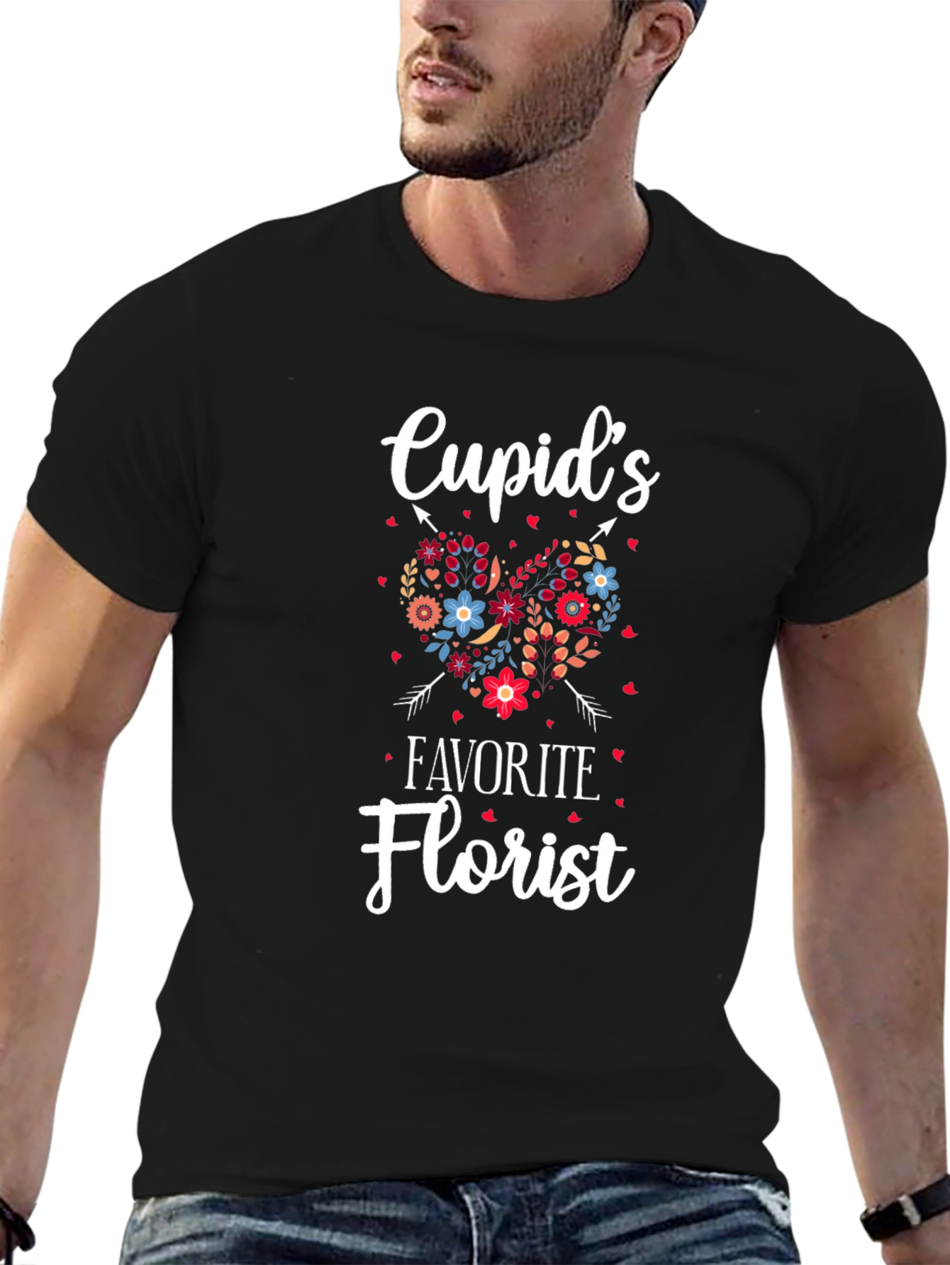 Cupids Favorite Florist T-Shirt Valentines Day Tee