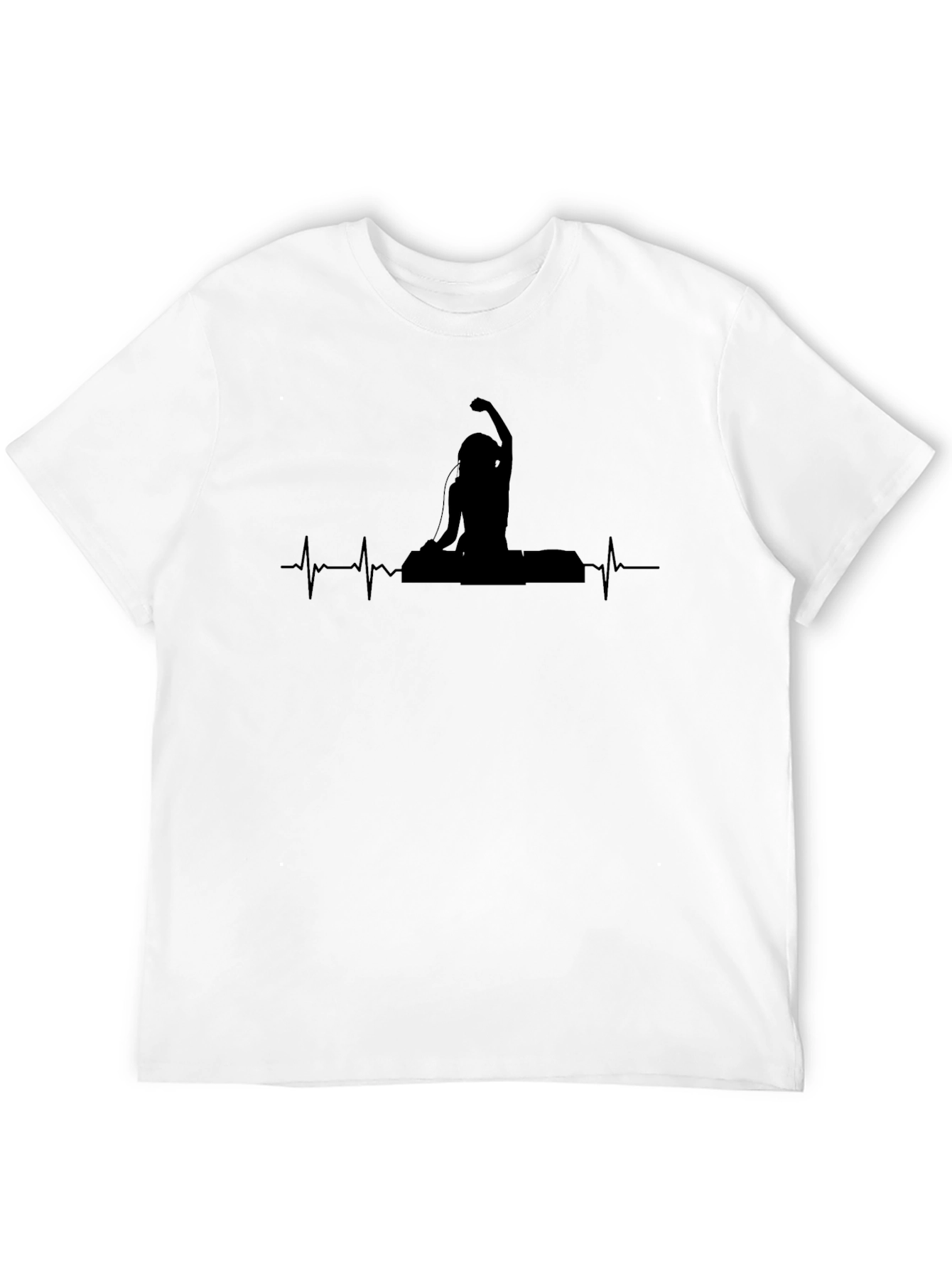 Yoga DJ Heartbeat T-Shirt - Relaxing Vibe
