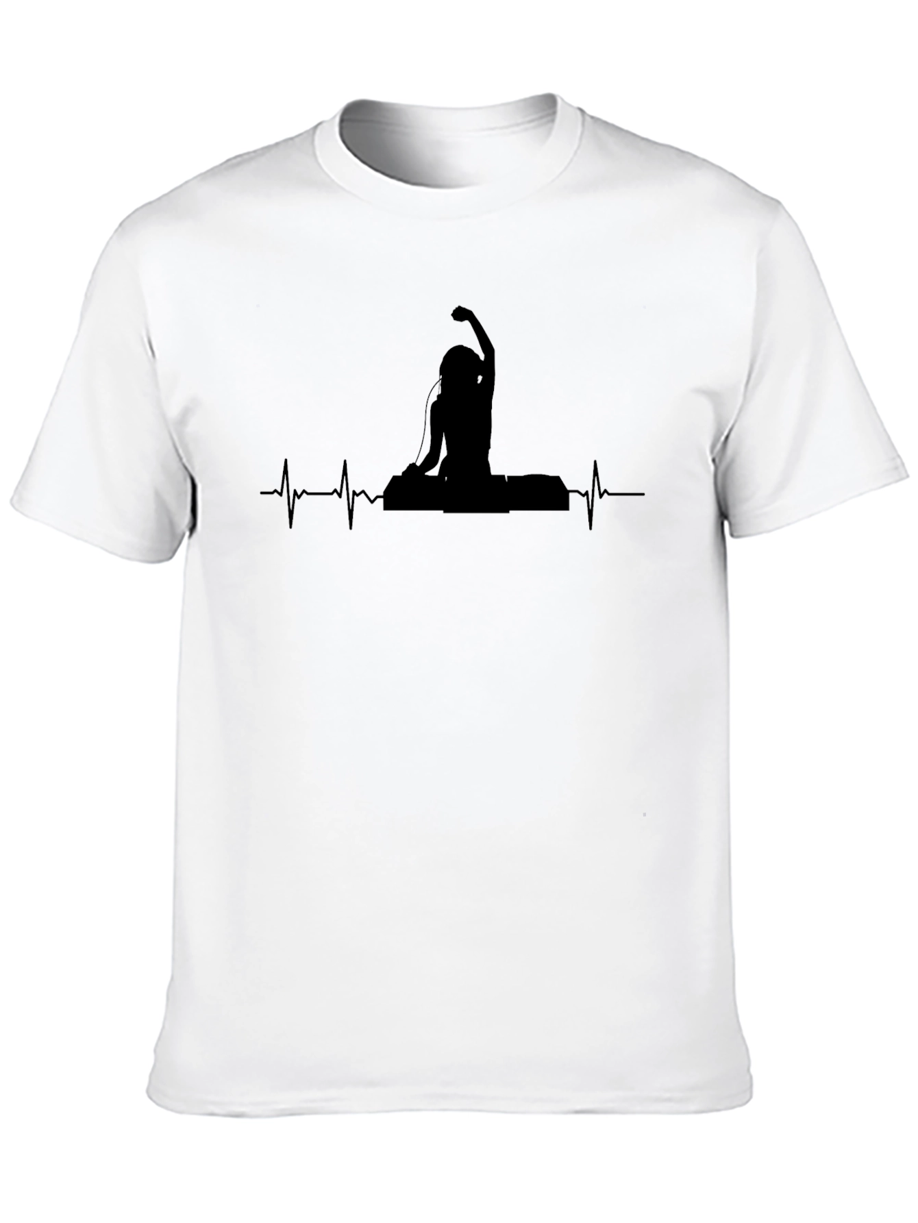 Yoga DJ Heartbeat T-Shirt - Relaxing Vibe