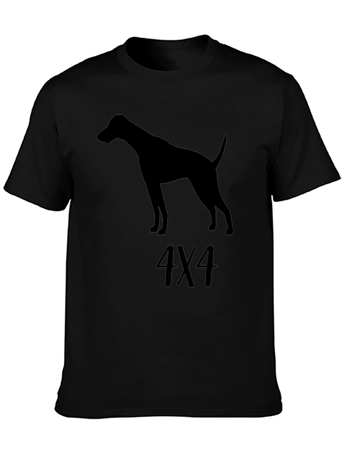 Dog Silhouette 4X4 Graphic T-Shirt