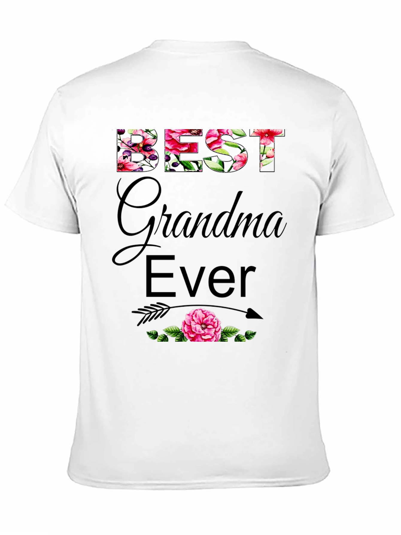Best Grandma Ever Floral T-Shirt