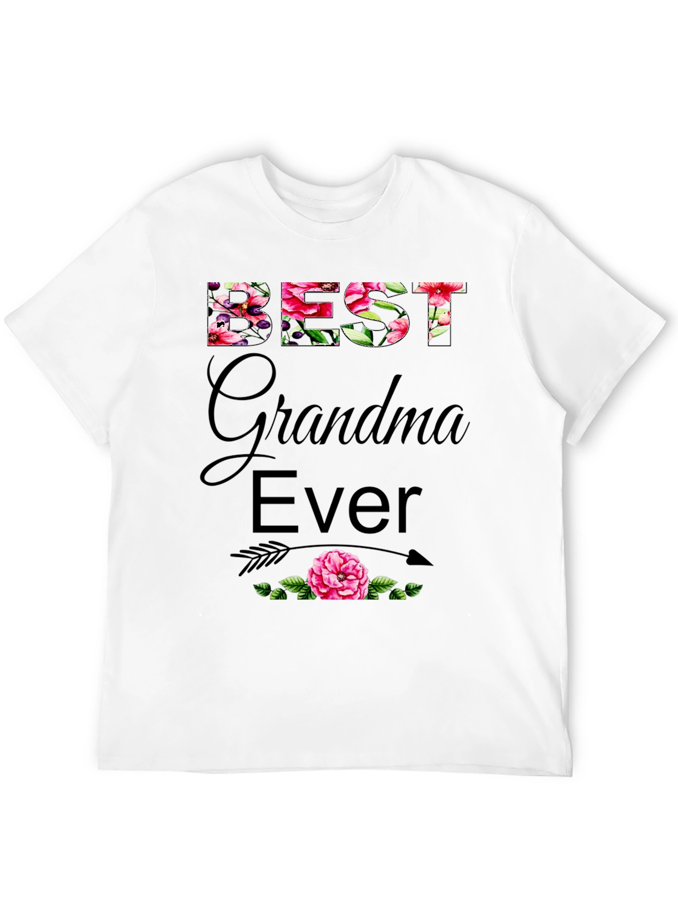Best Grandma Ever Floral T-Shirt