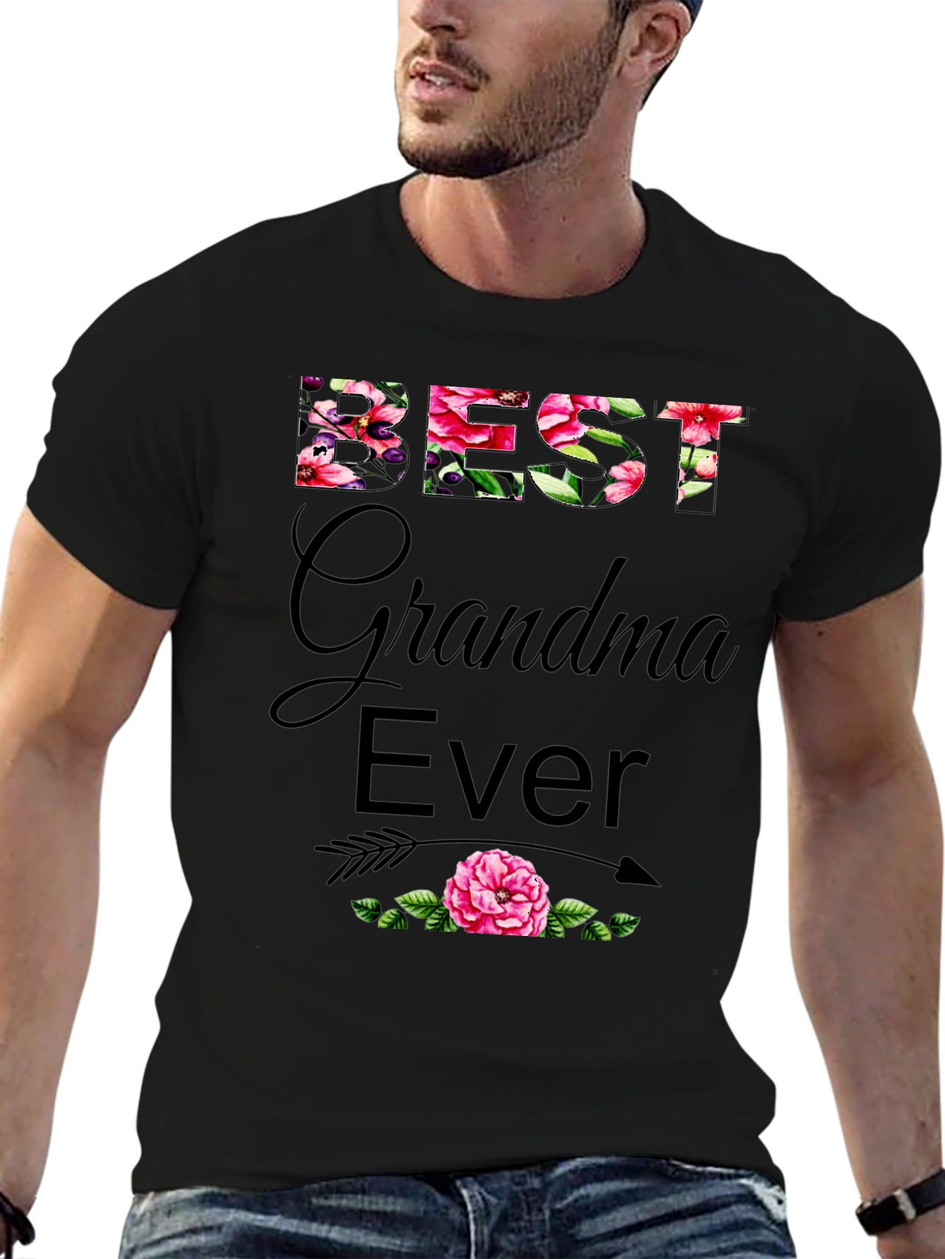 Best Grandma Ever Floral T-Shirt