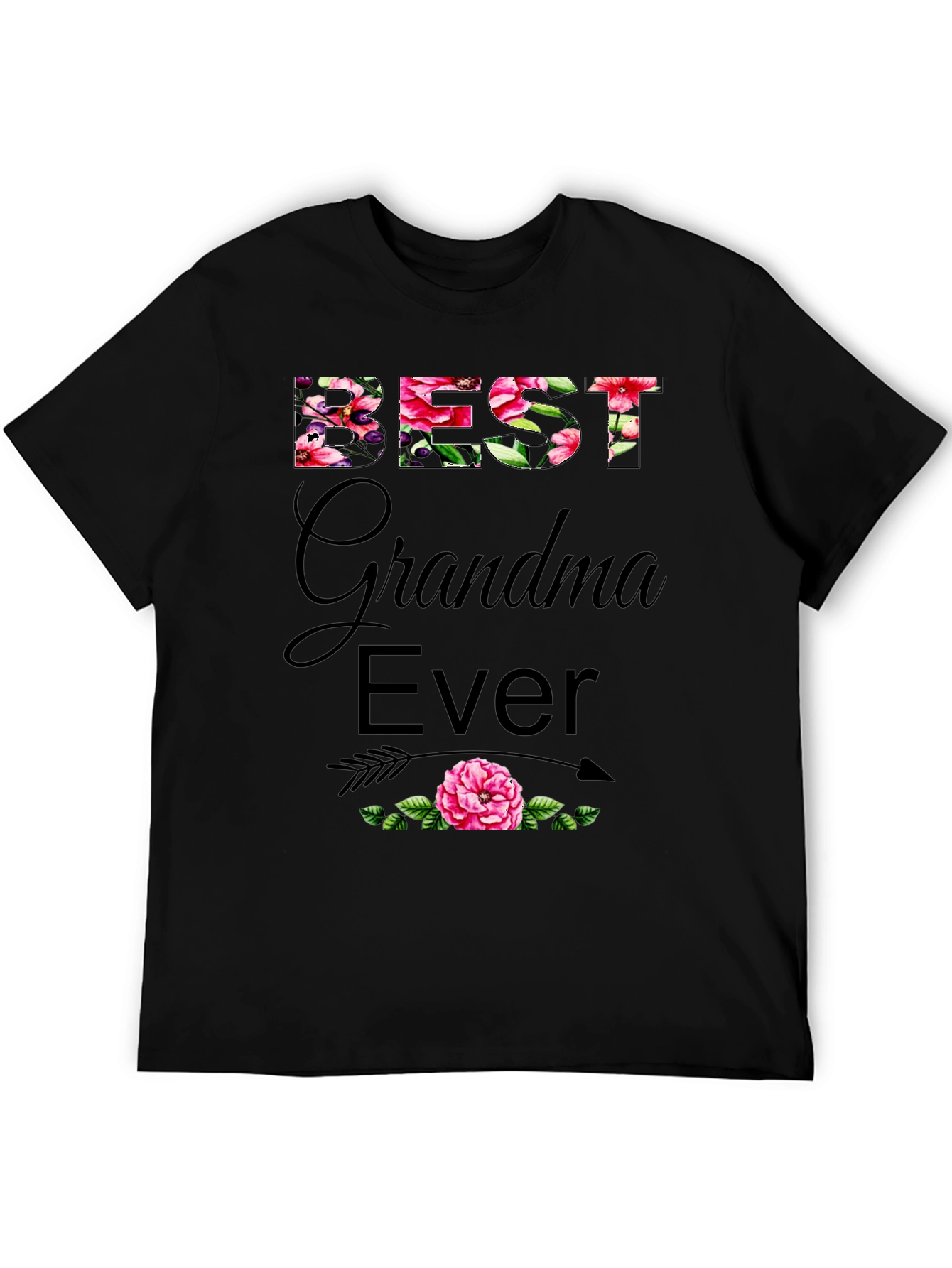 Best Grandma Ever Floral T-Shirt