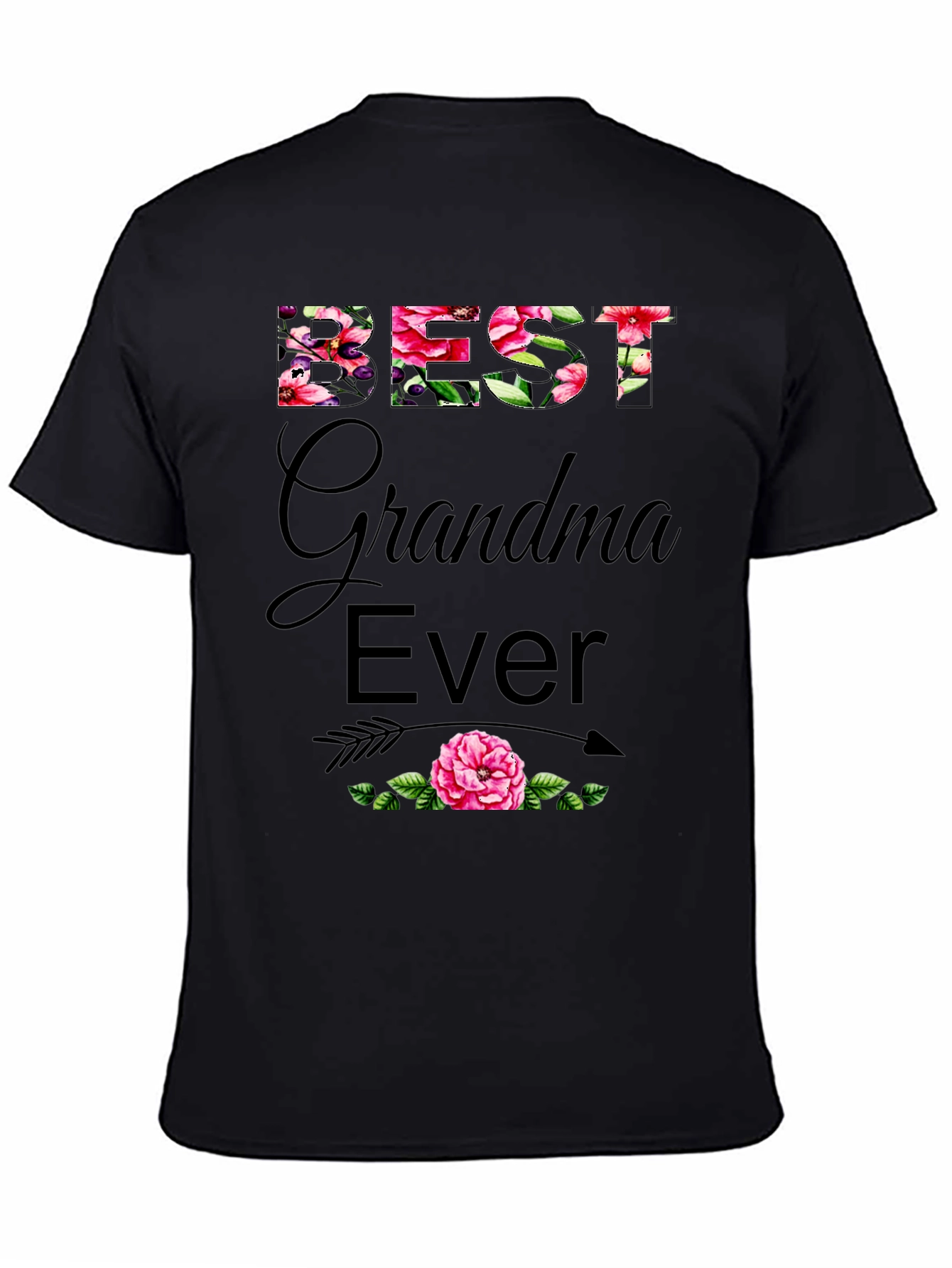 Best Grandma Ever Floral T-Shirt