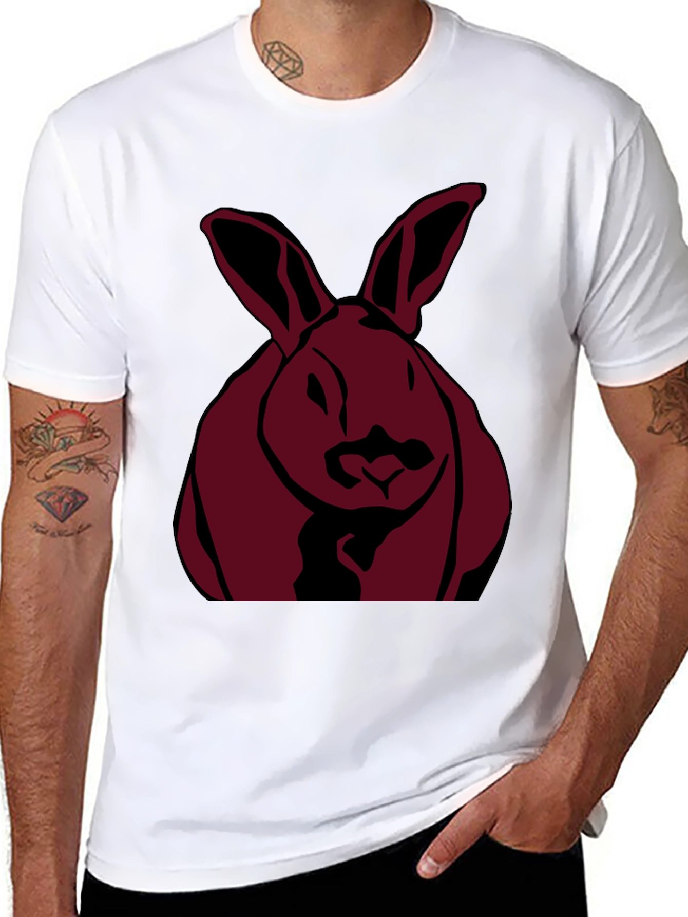 Rabbit Graphic Tee - Unique Style