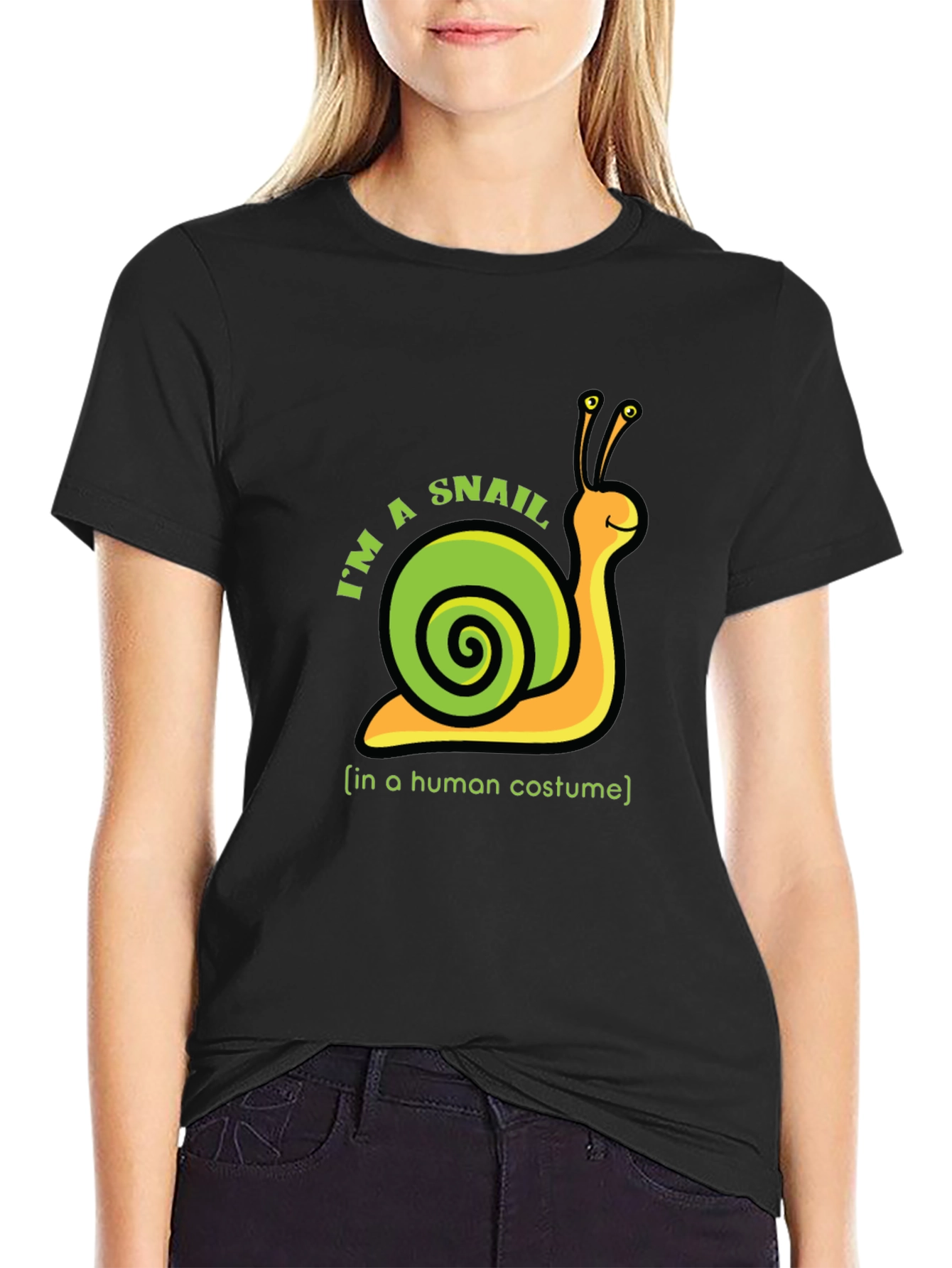 Im A Snail In A Human Costume Novelty Tee