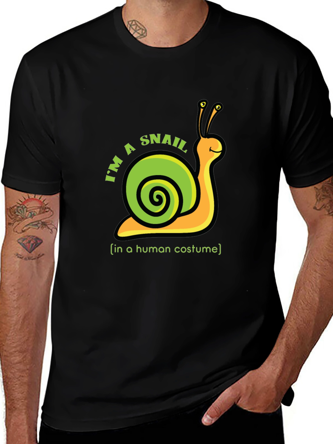 Im A Snail In A Human Costume Novelty Tee