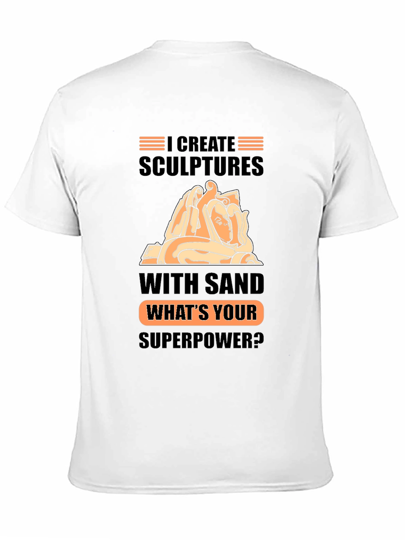 Sand Sculptor Superpower Black T-Shirt