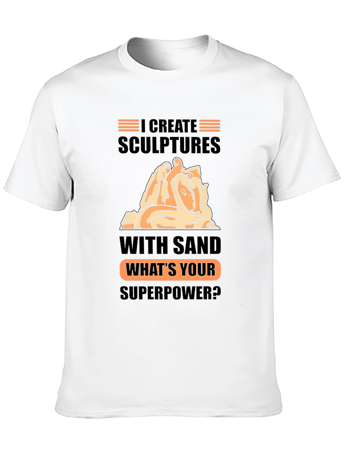 Sand Sculptor Superpower Black T-Shirt