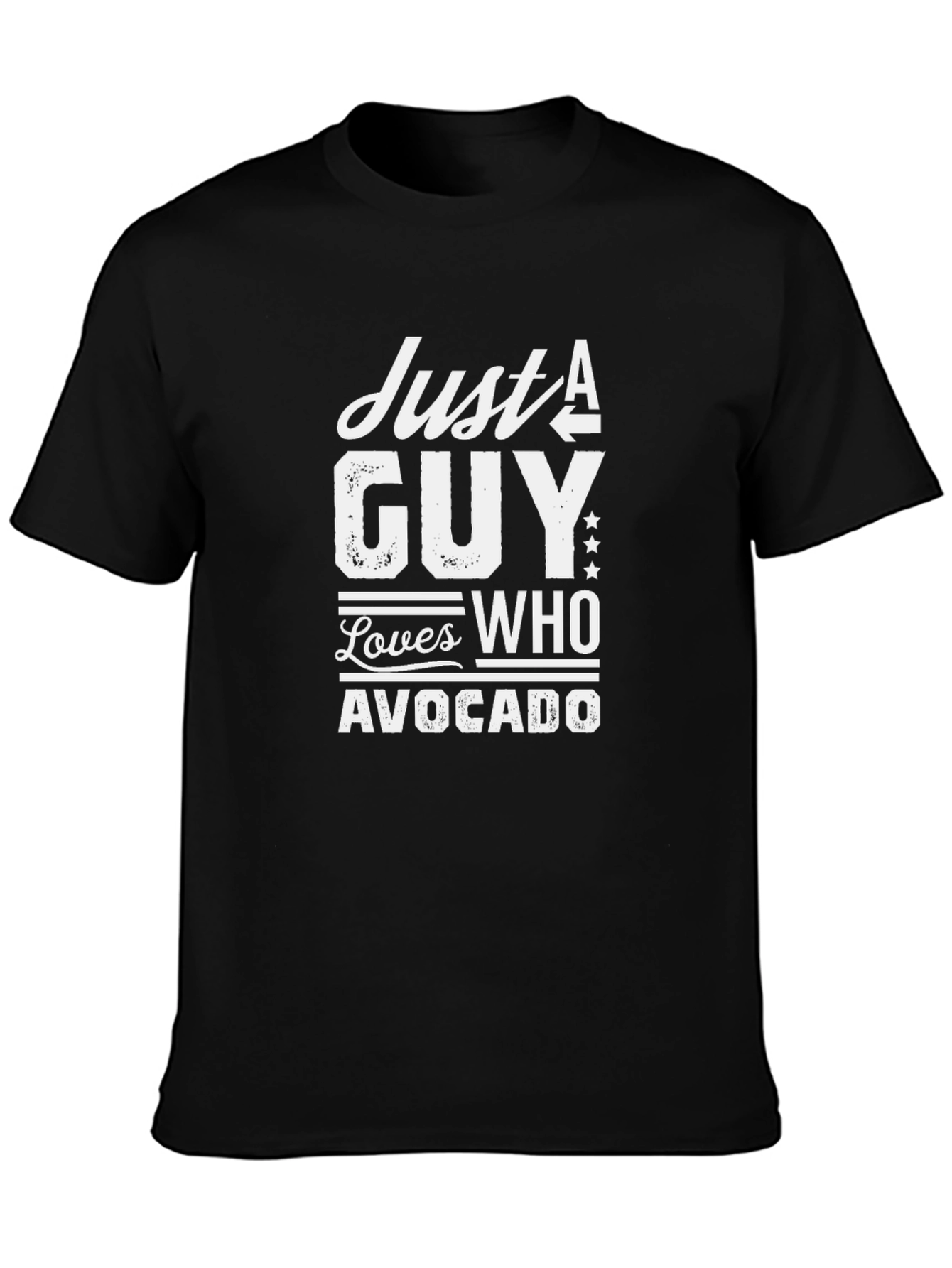 Just A Guy Who Loves Avocado Graphic Tee