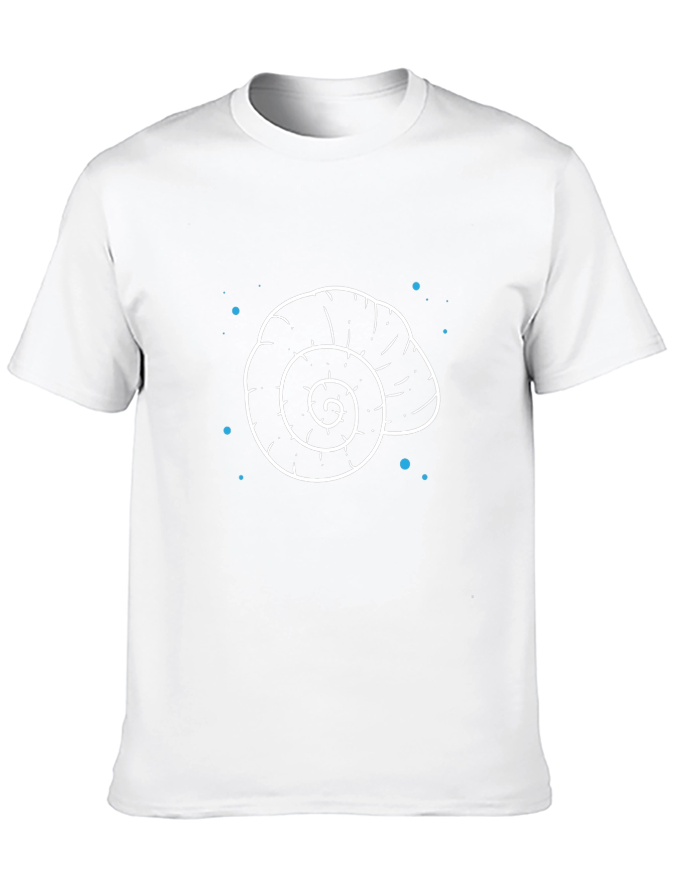 Nautical Shell Graphic Tee - Black Cotton T-Shirt