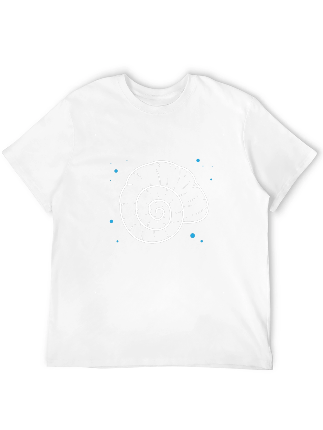 Nautical Shell Graphic Tee - Black Cotton T-Shirt