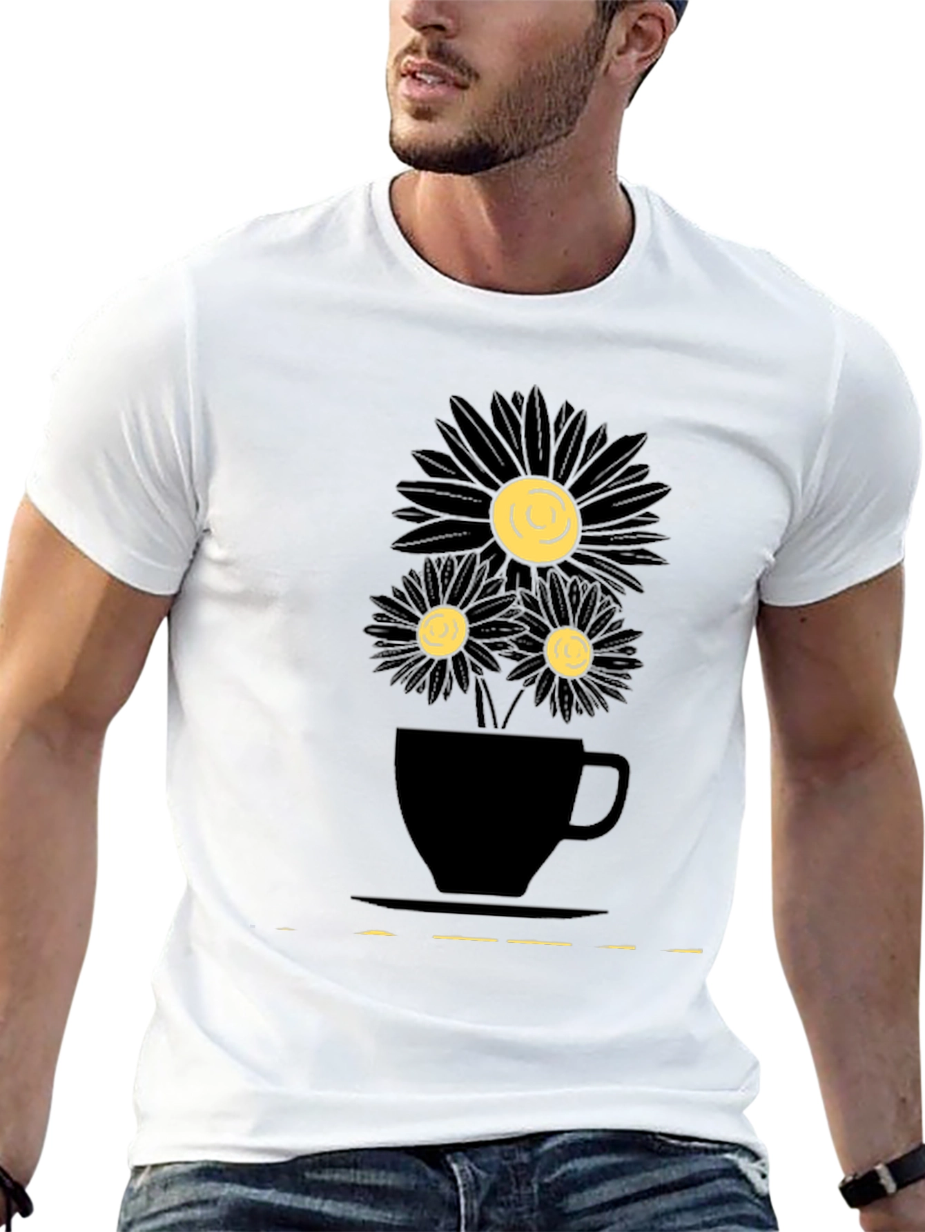 Floral Tea Cup Graphic Tee