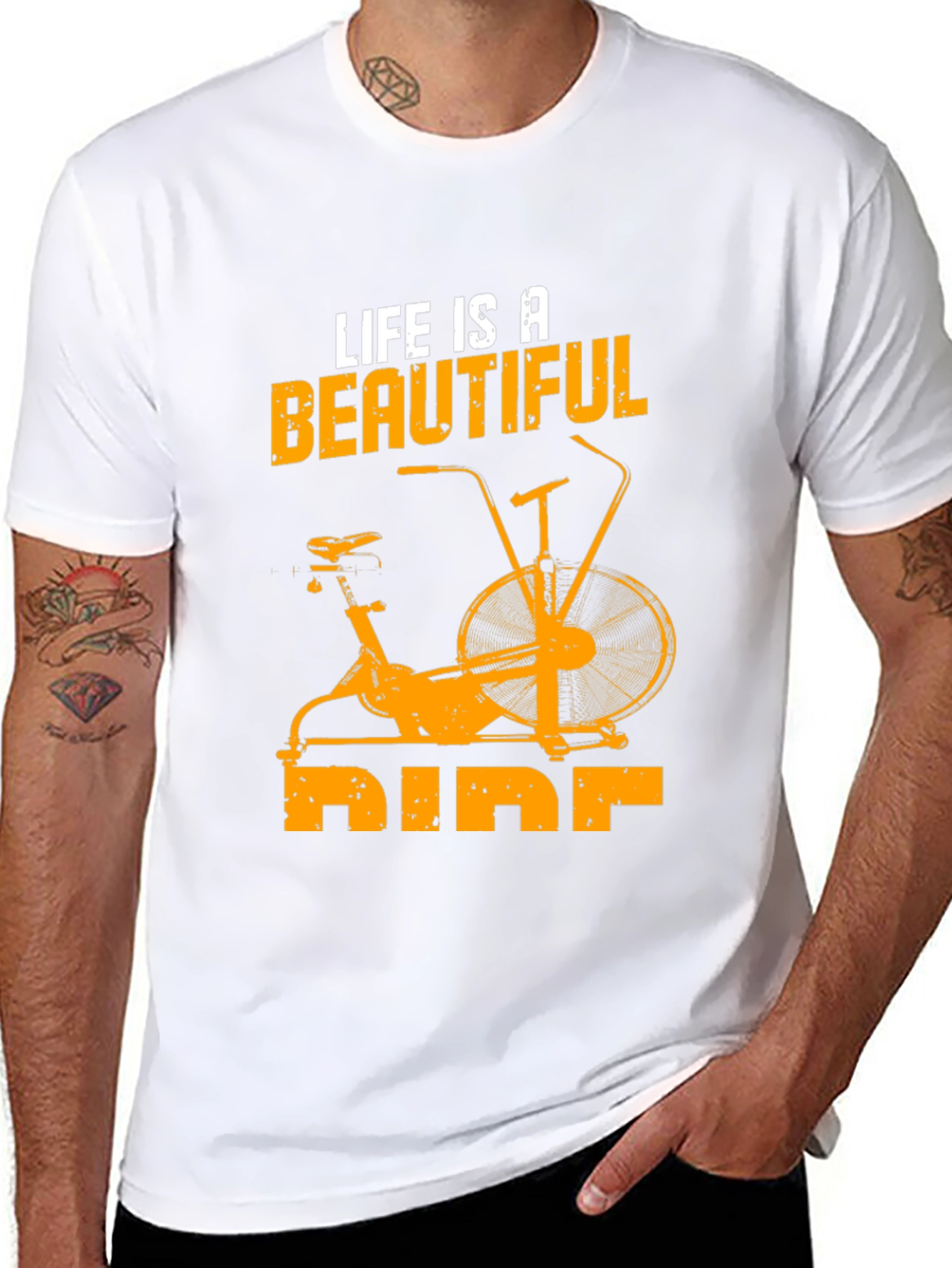Life is a Beautiful Ride T-Shirt Cycling Tee