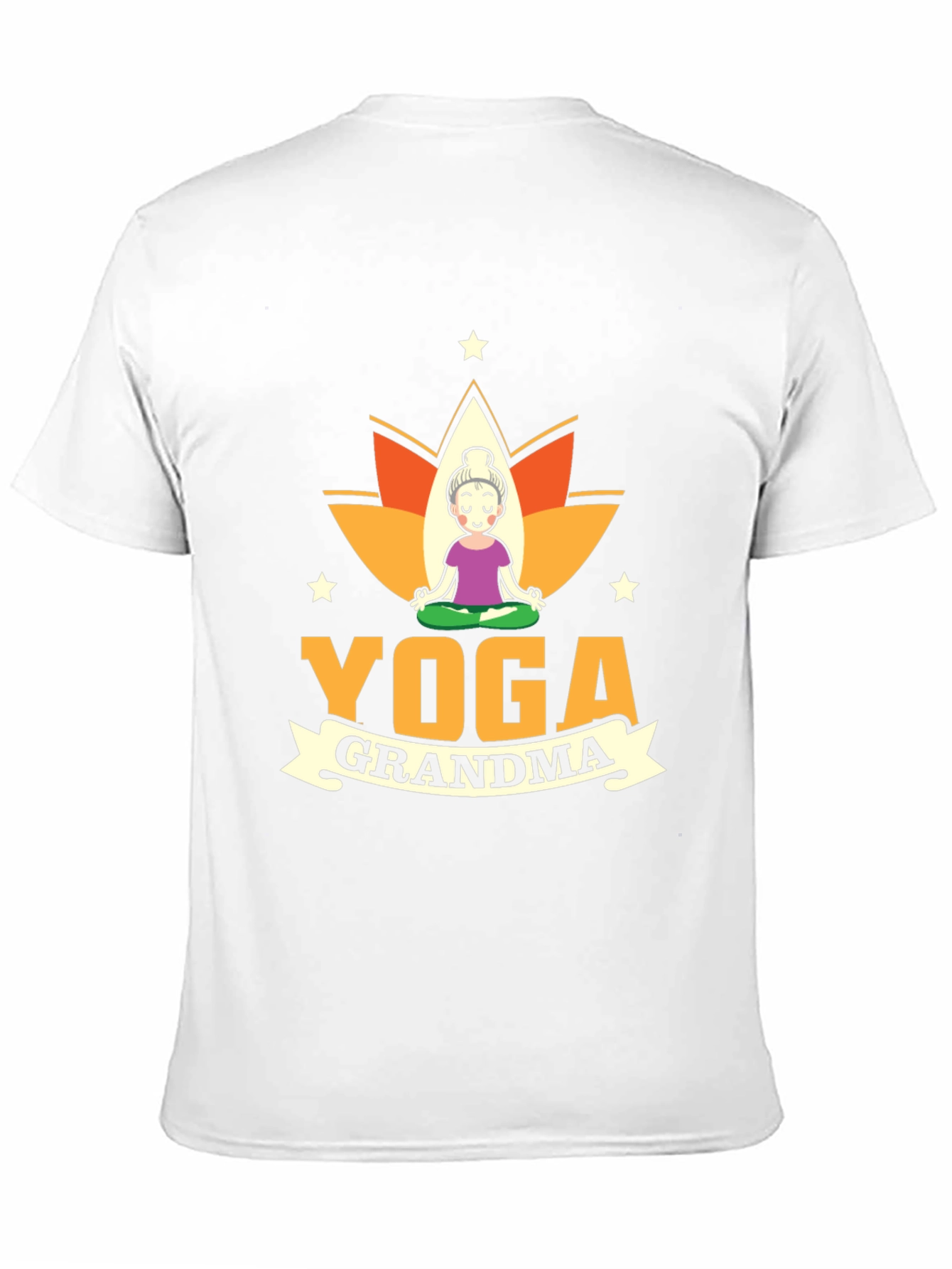 Yoga Grandma Black T-Shirt