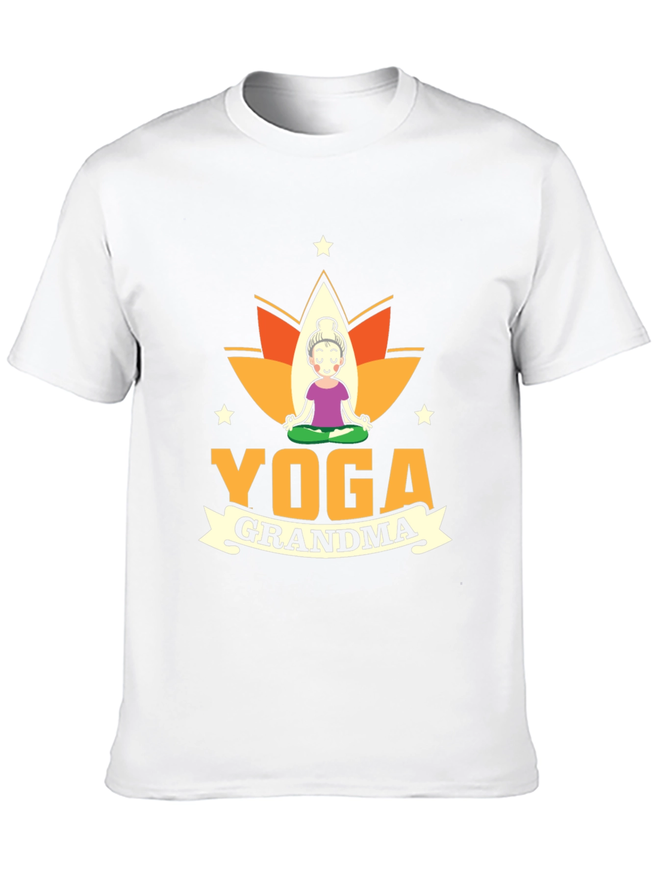 Yoga Grandma Black T-Shirt