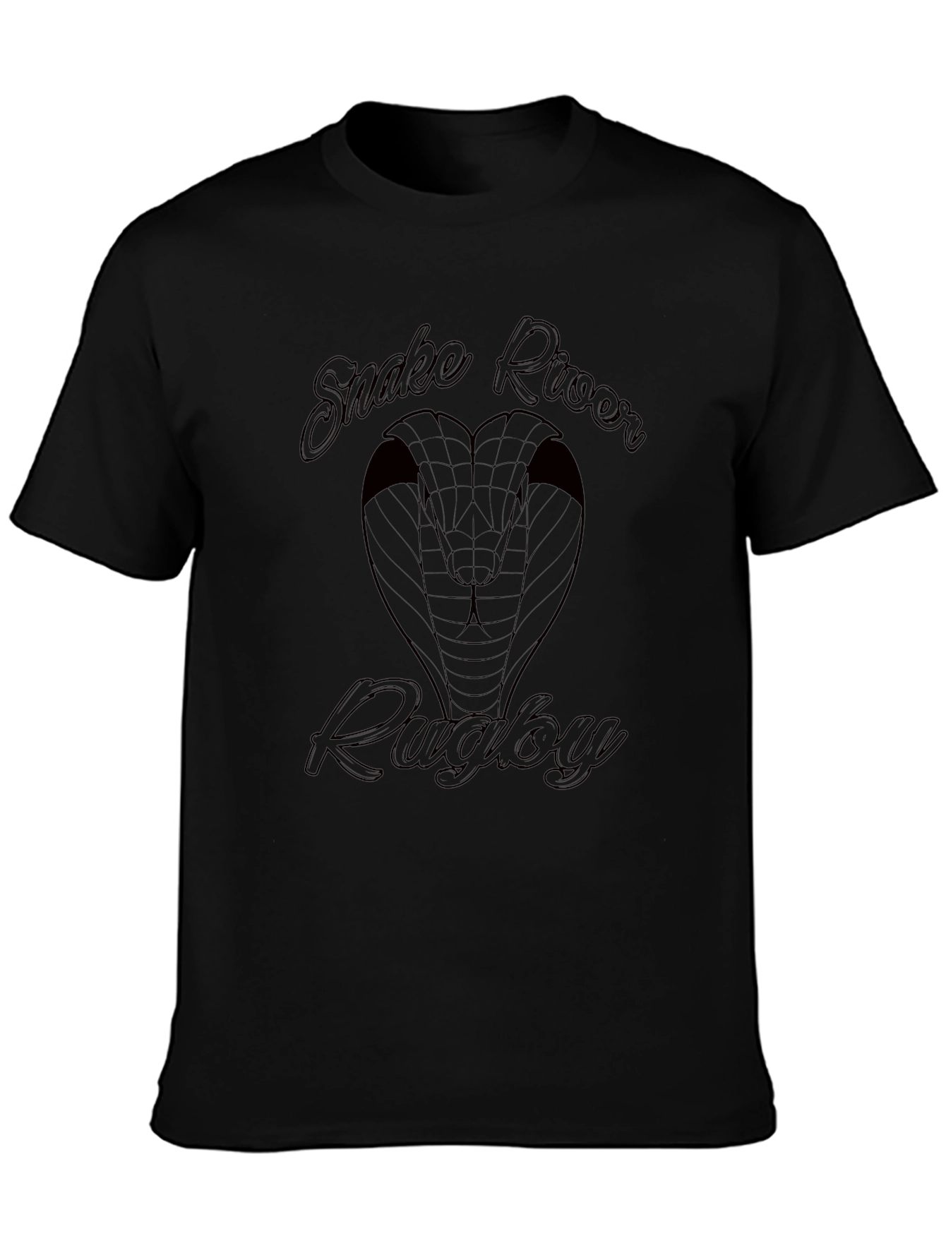 Snake River Rugby Graphic Tee - Black T-Shirt