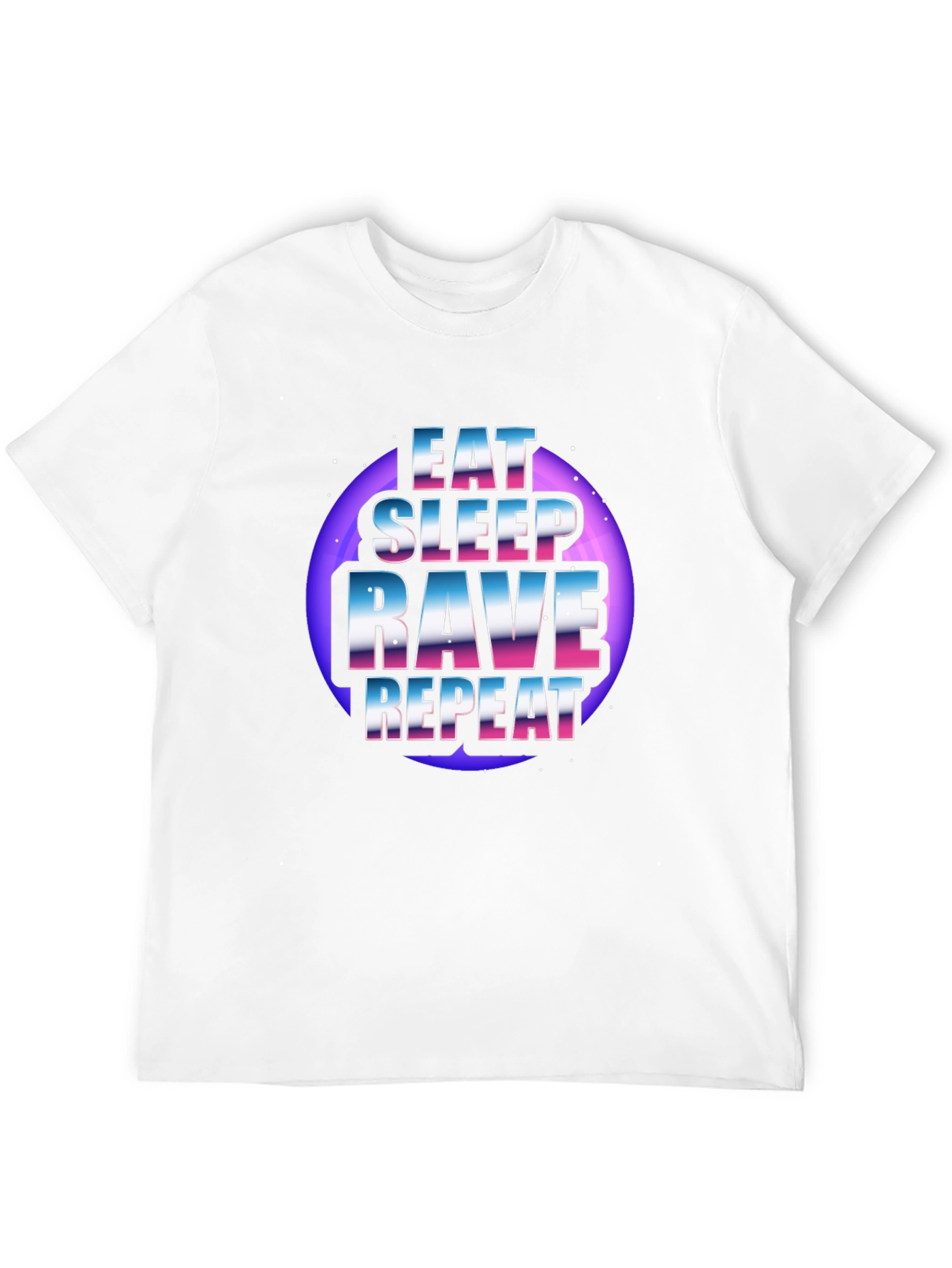 Eat Sleep Rave Repeat Graphic T-Shirt