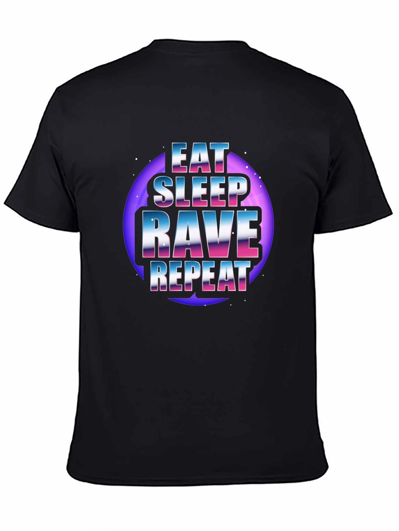 Eat Sleep Rave Repeat Graphic T-Shirt
