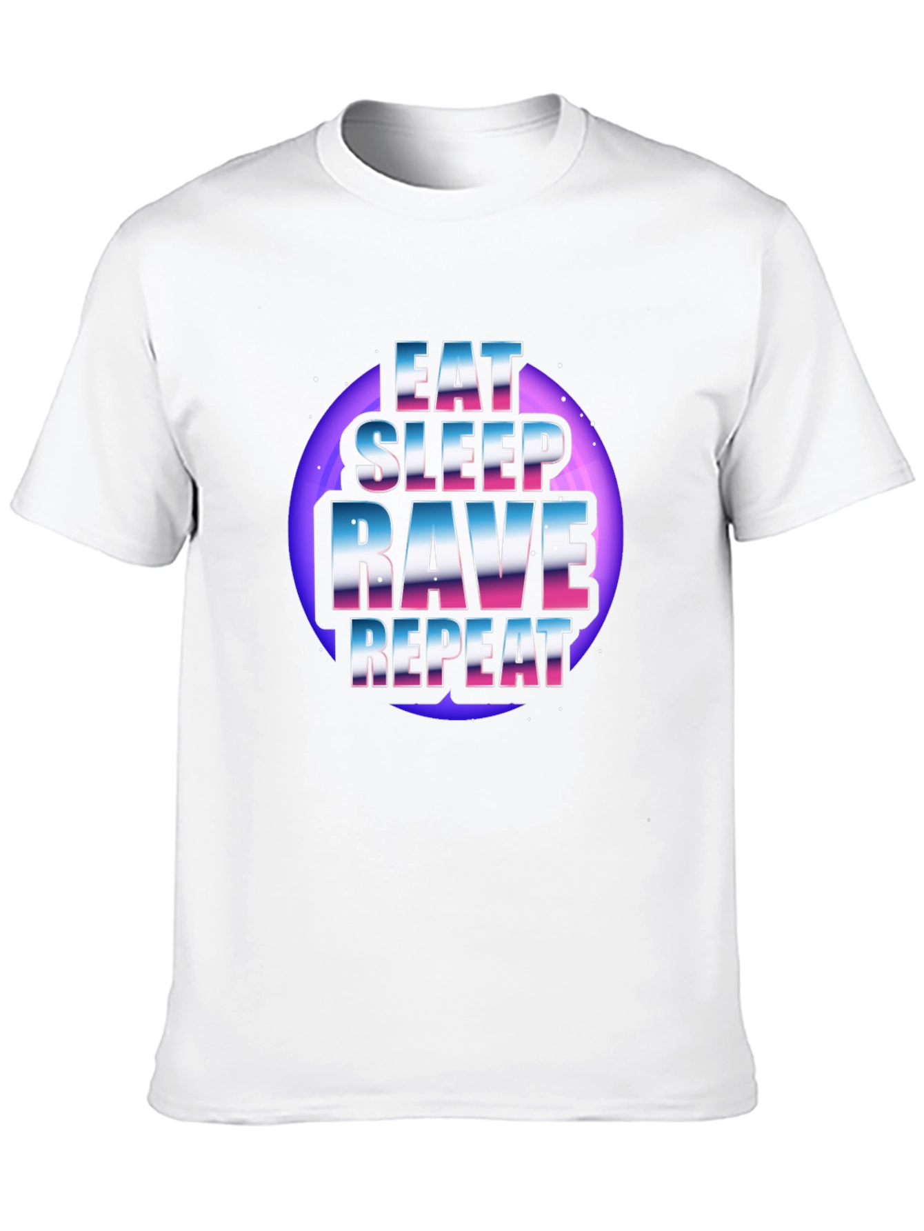 Eat Sleep Rave Repeat Graphic T-Shirt