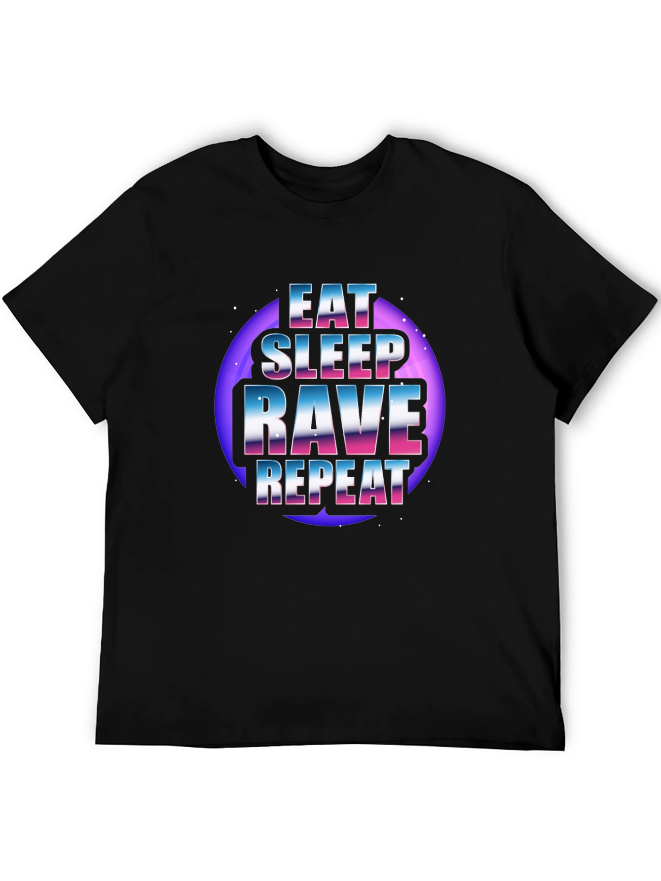 Eat Sleep Rave Repeat Graphic T-Shirt