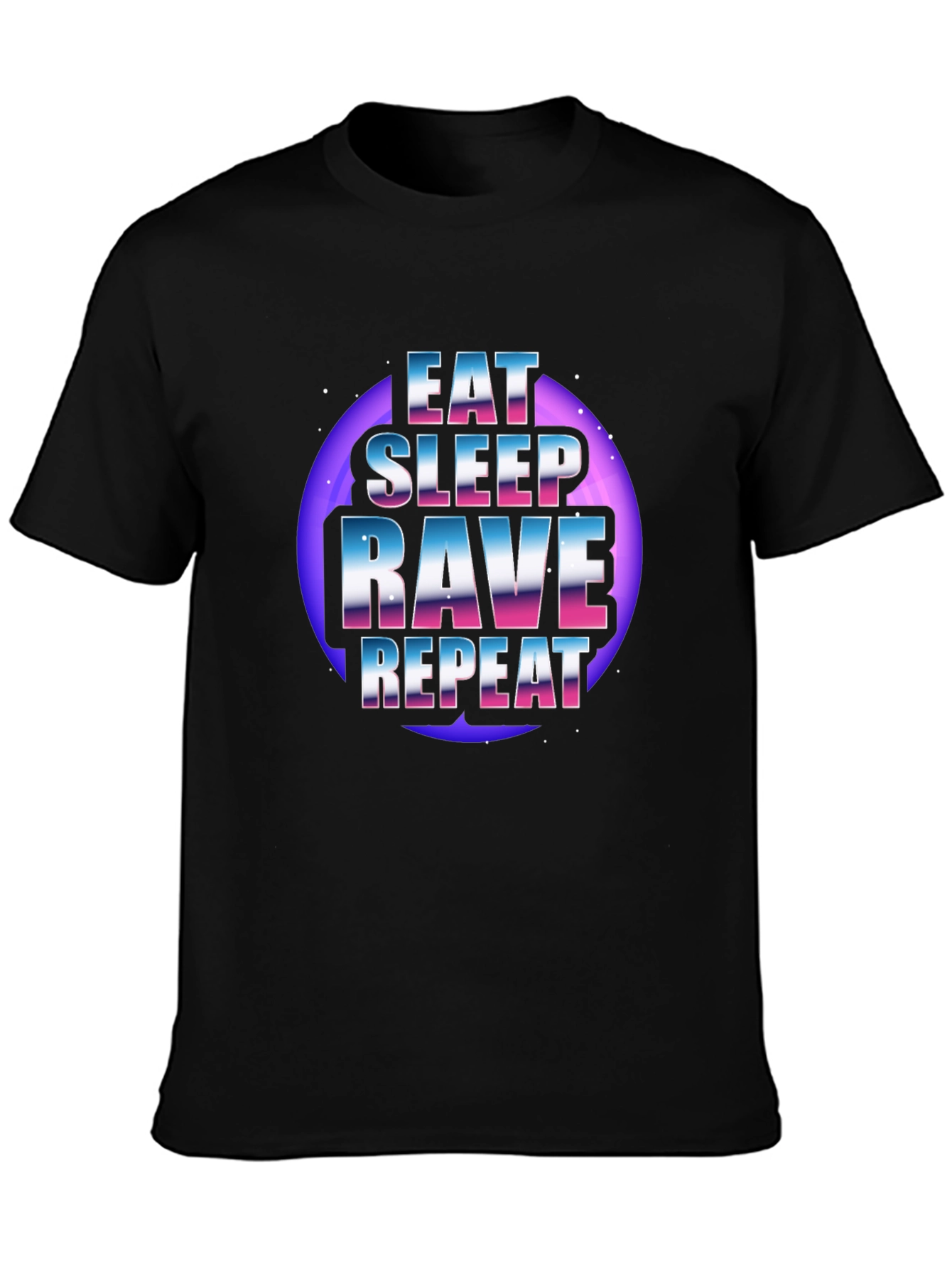 Eat Sleep Rave Repeat Graphic T-Shirt