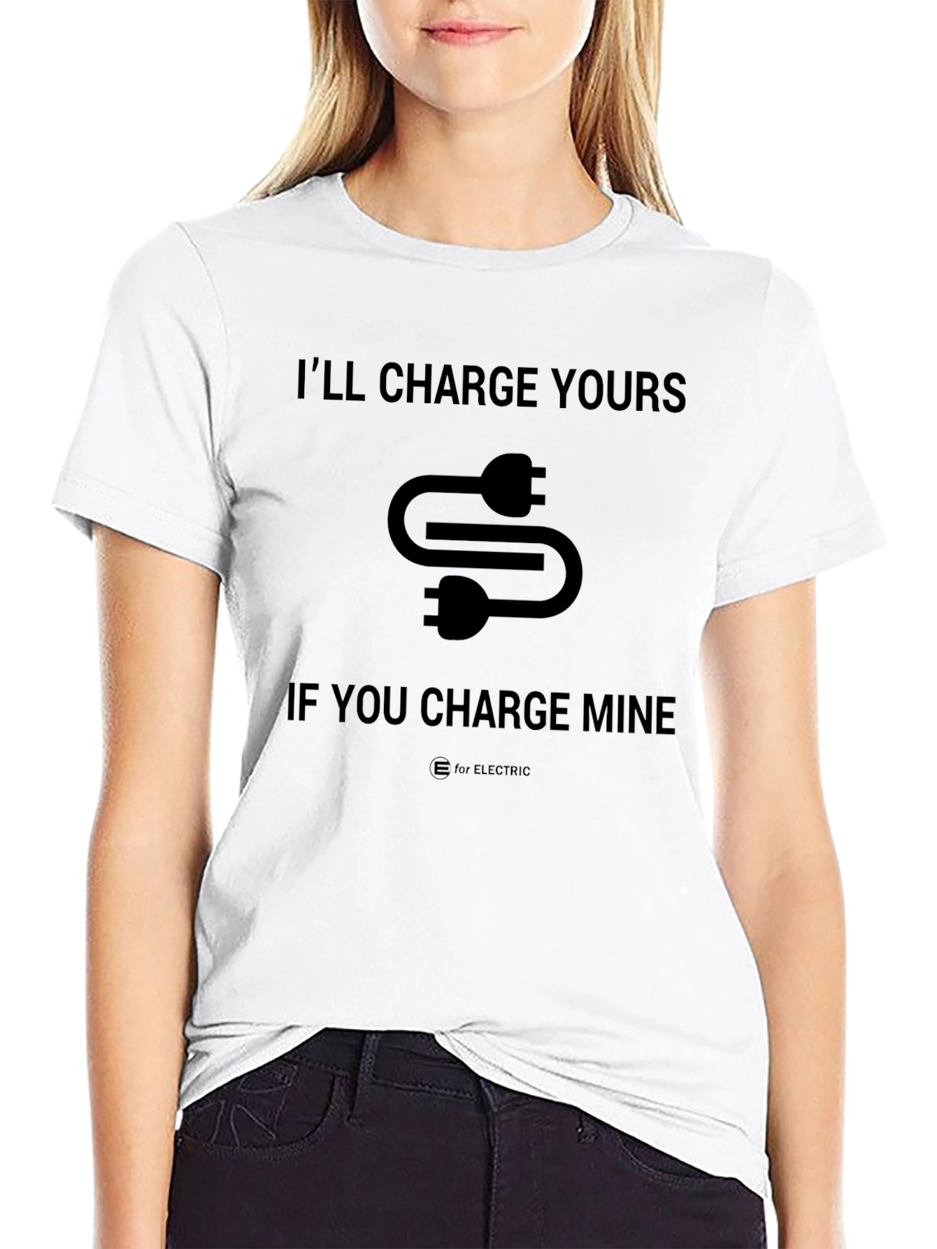 Electric Vehicle Charger Humor T-Shirt