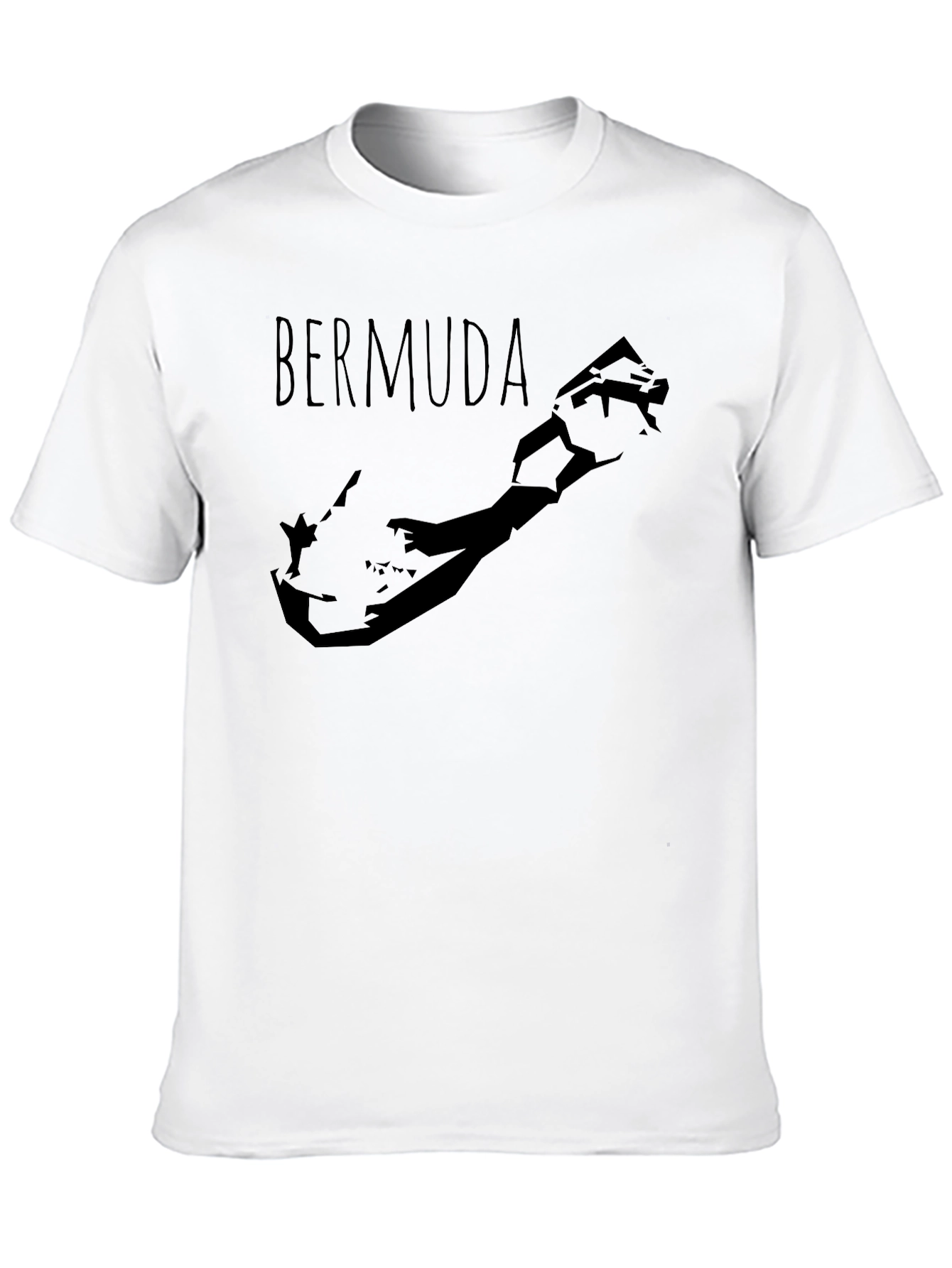 Bermuda Map Graphic T-Shirt