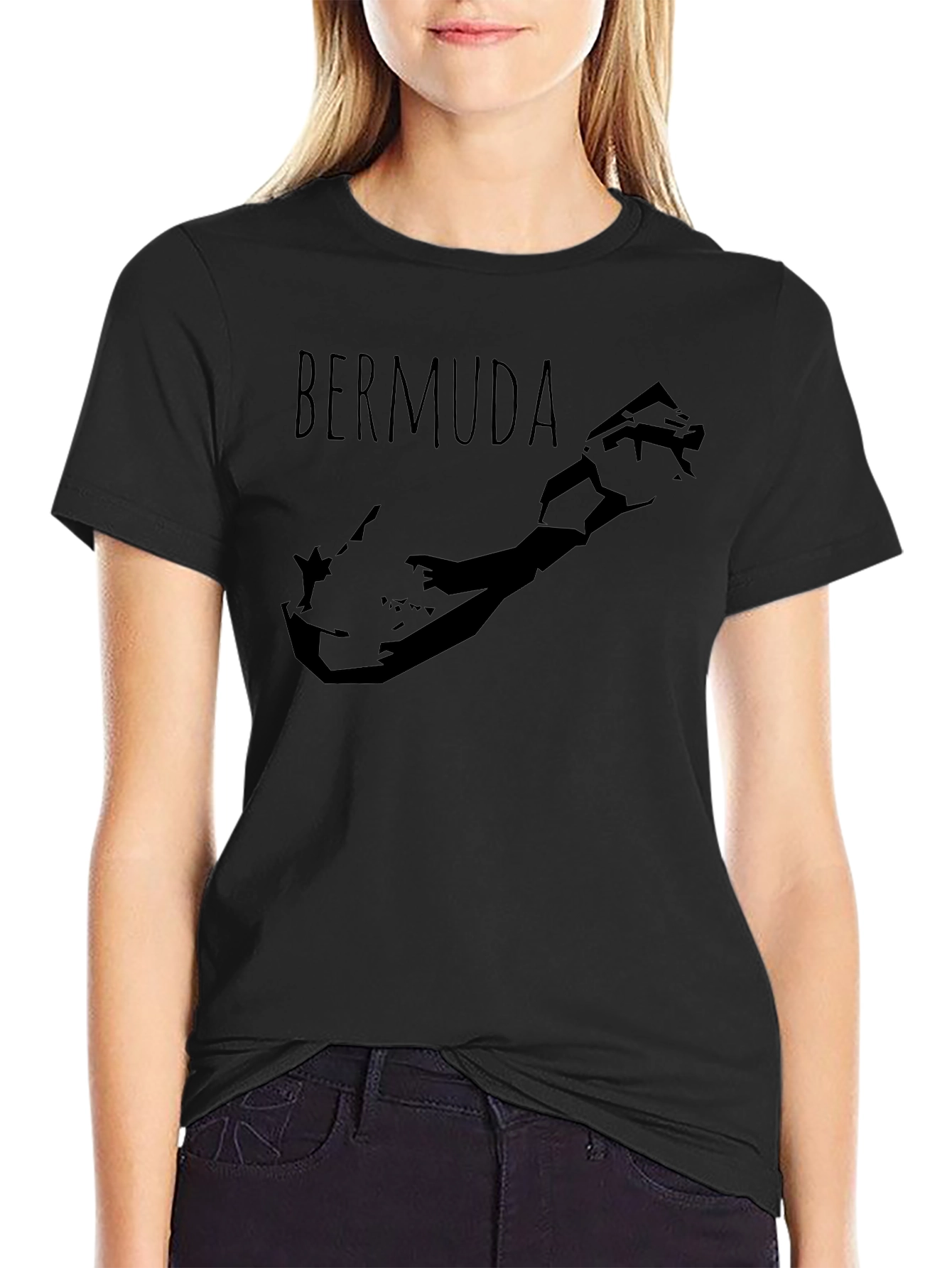 Bermuda Map Graphic T-Shirt