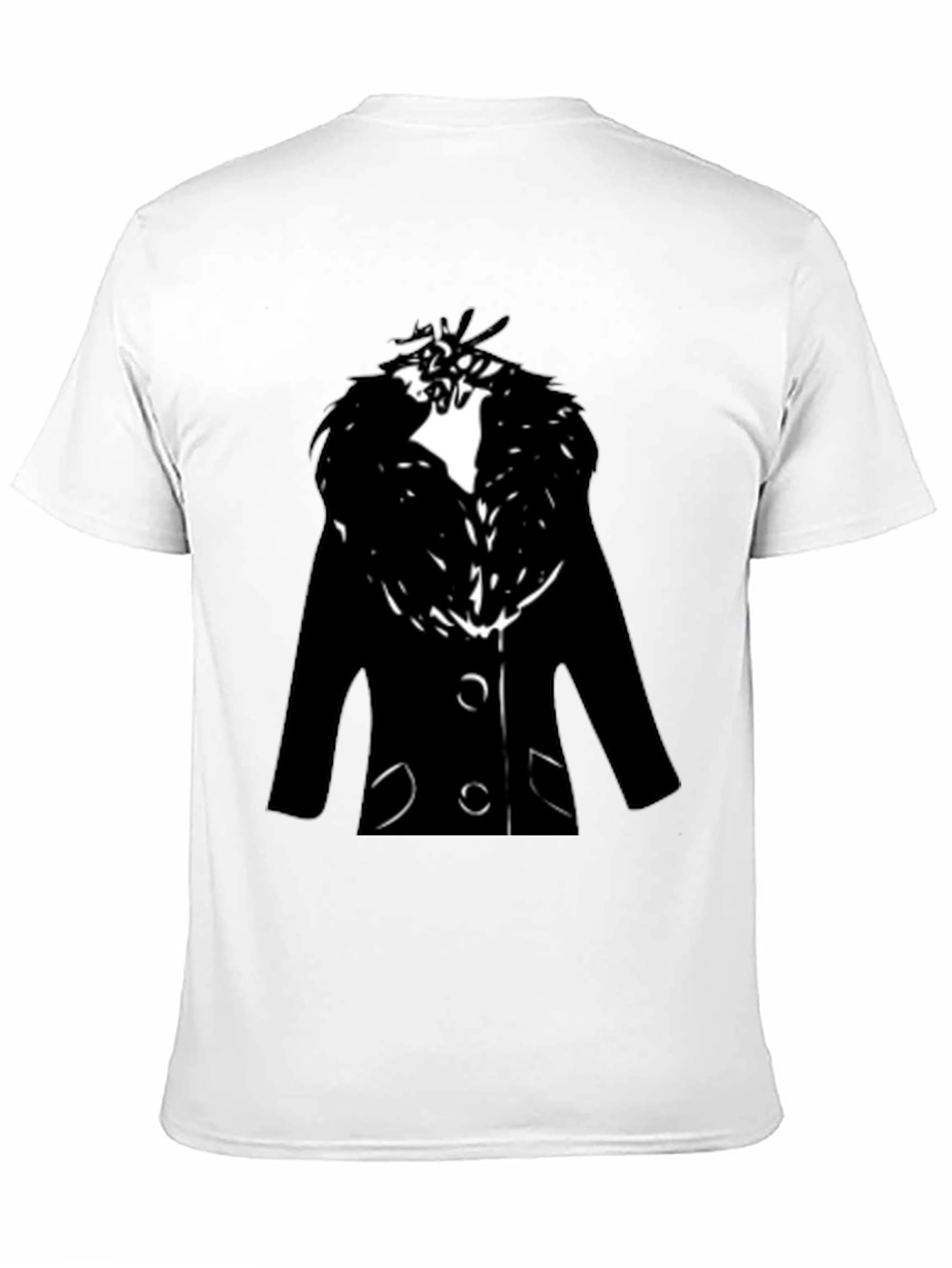 Mens Black Coat Graphic Tee