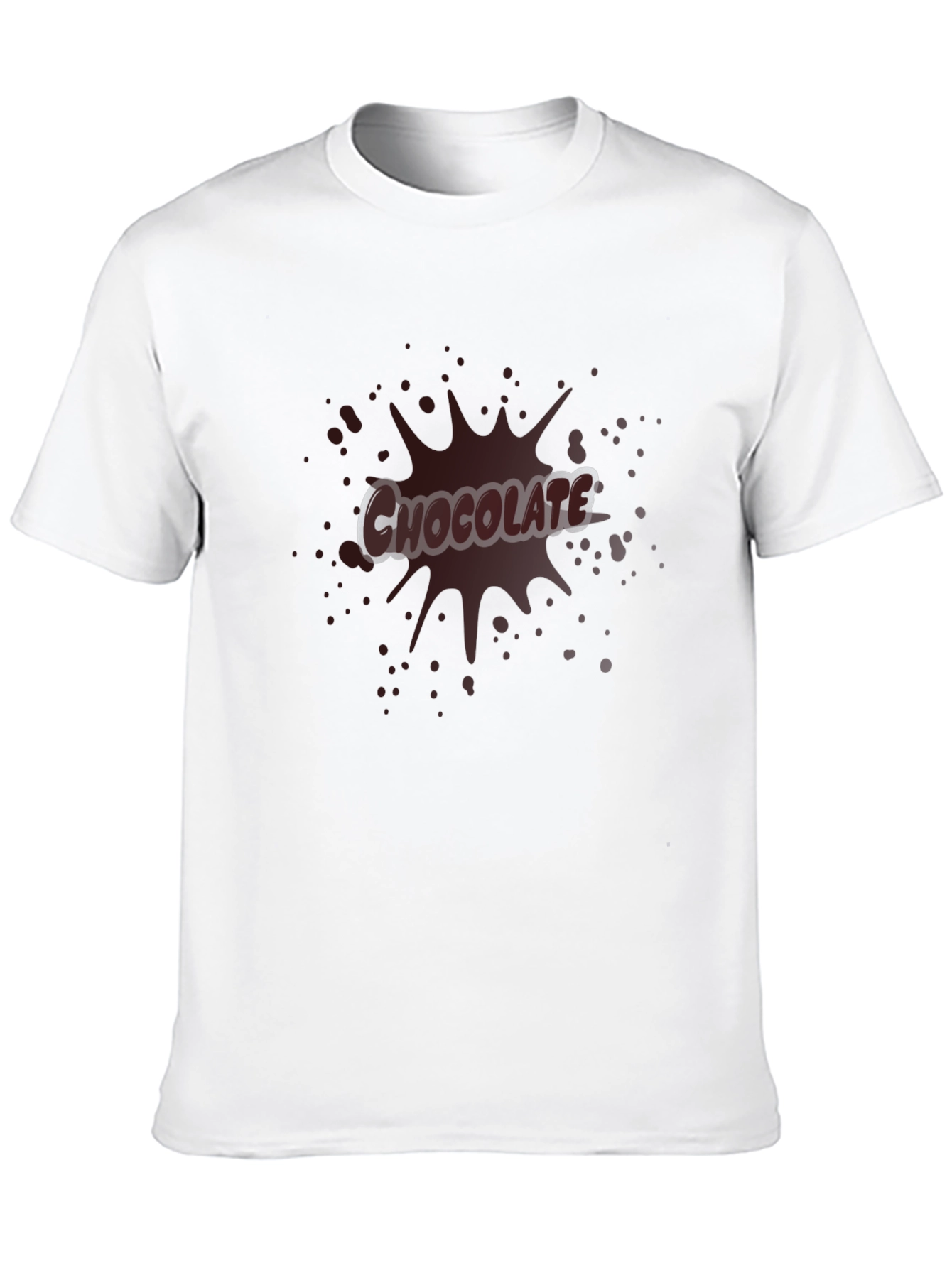 Chocolate Splash Graphic Tee - Black