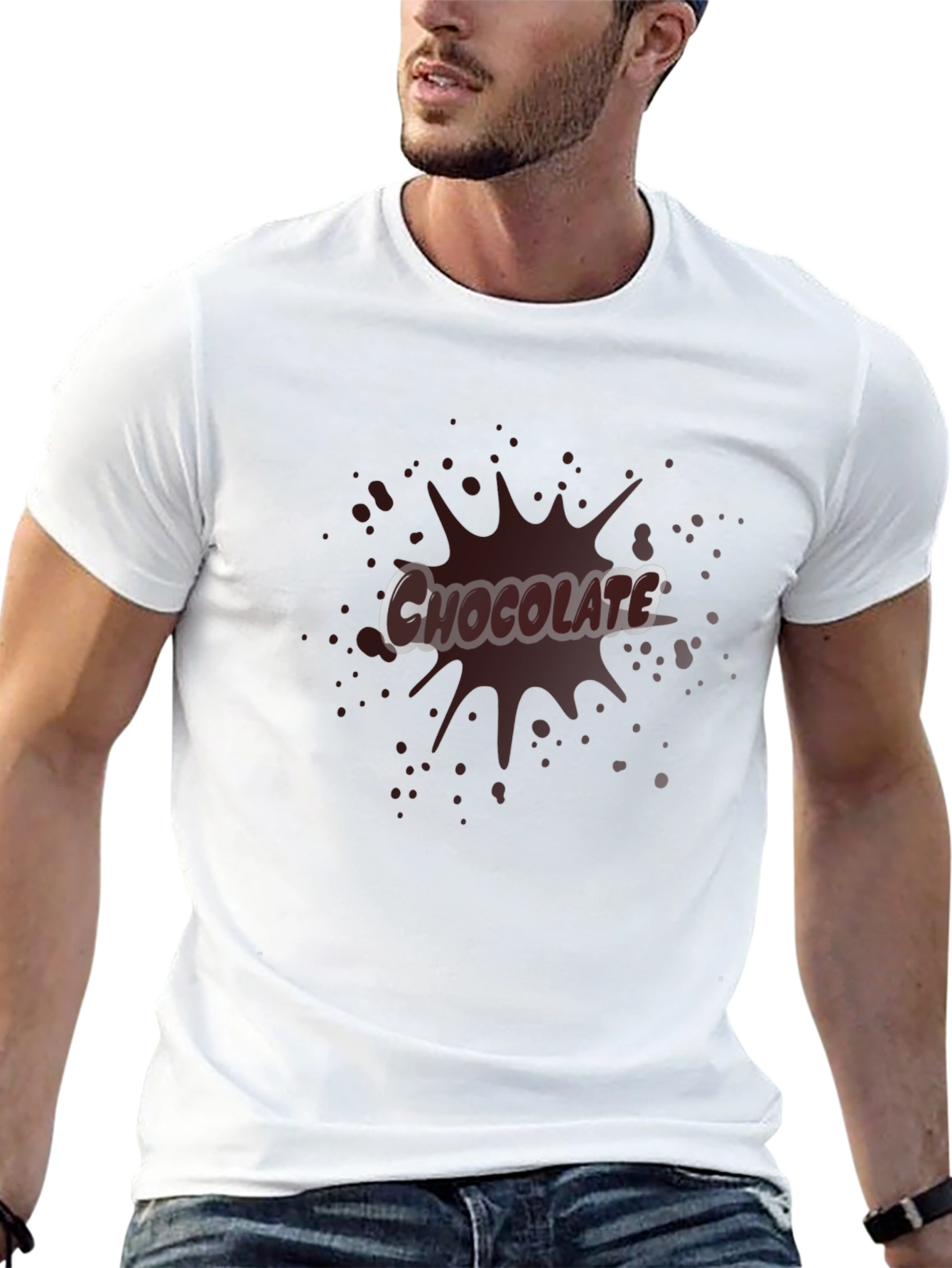 Chocolate Splash Graphic Tee - Black