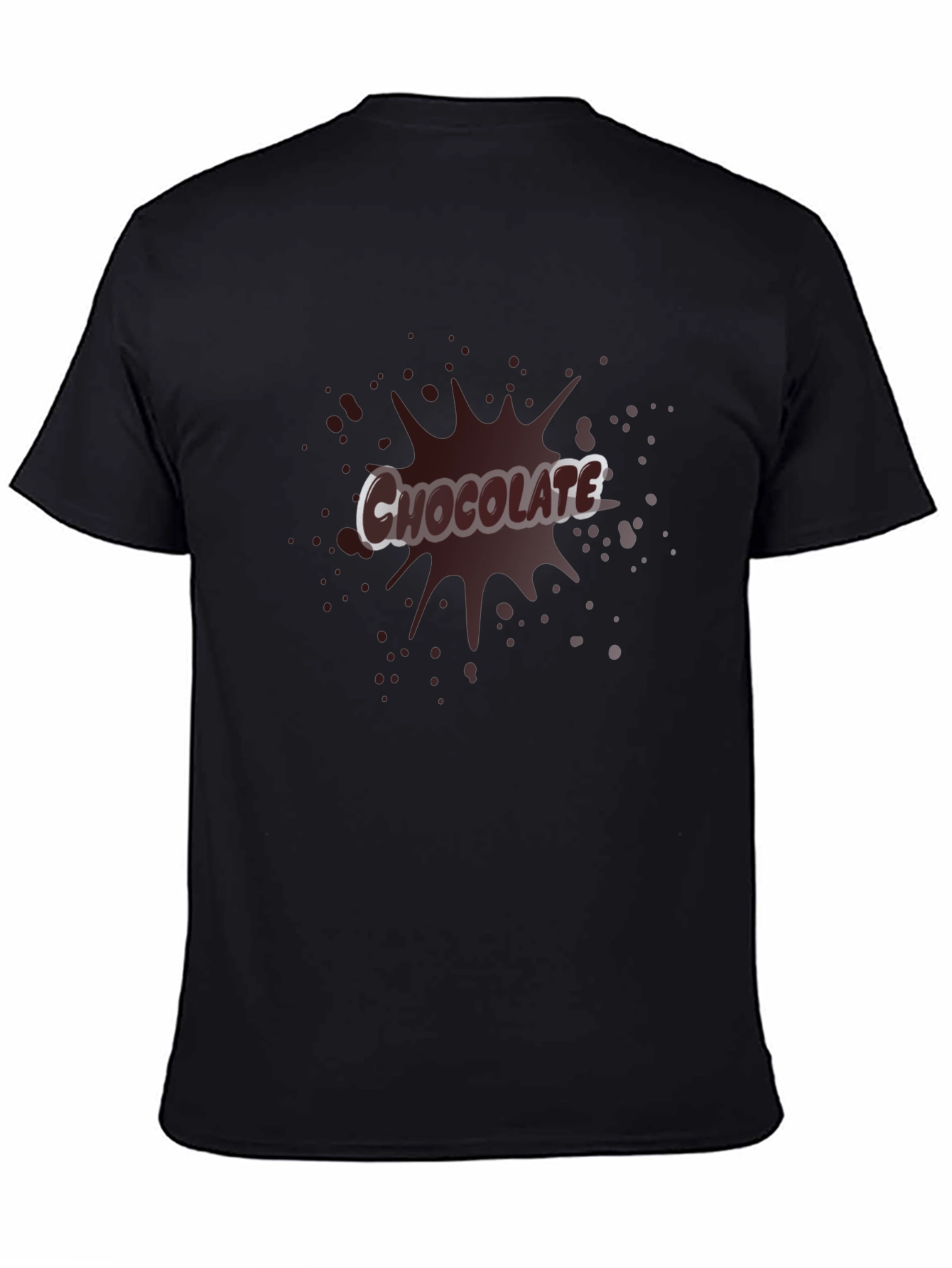 Chocolate Splash Graphic Tee - Black
