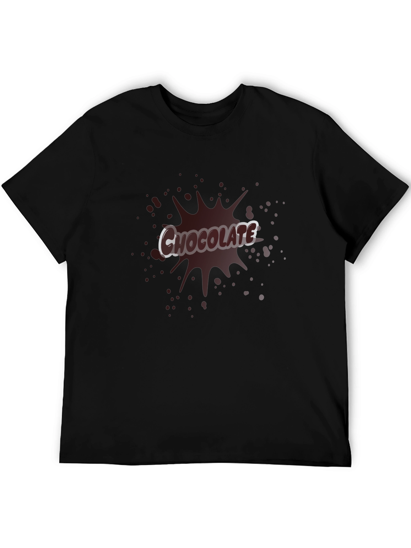 Chocolate Splash Graphic Tee - Black