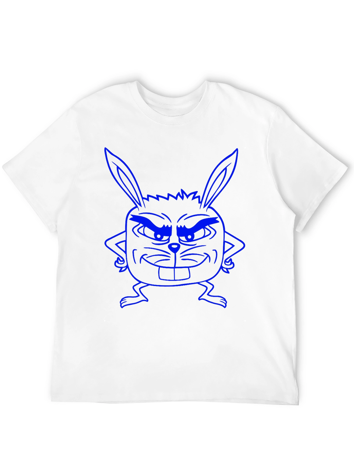 Funny Bunny Graphic Tee - Black