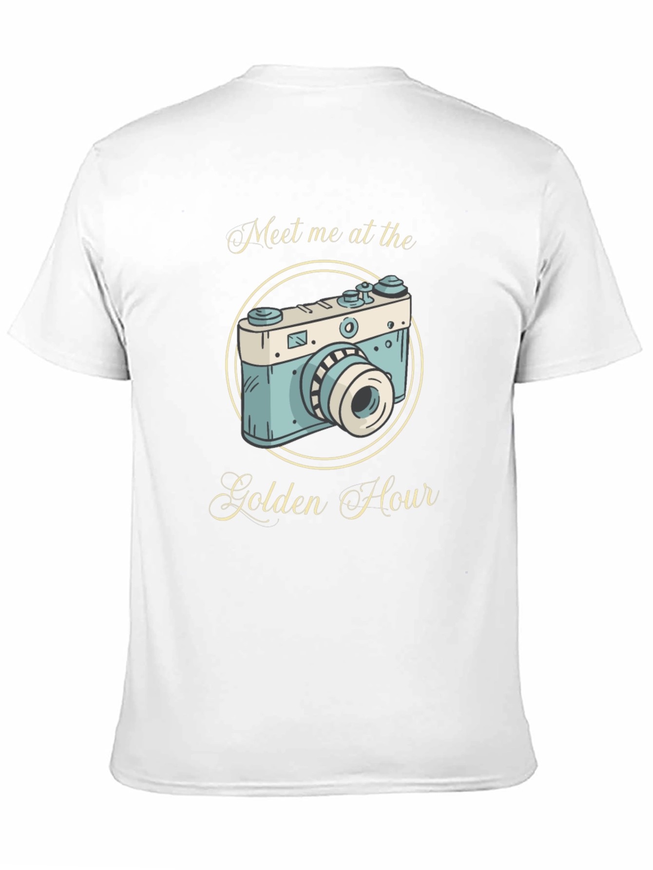 Golden Hour Camera Graphic Tee - Black