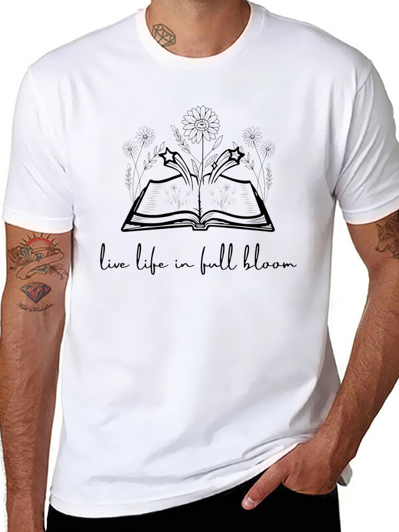 Live Life in Full Bloom Graphic Tee