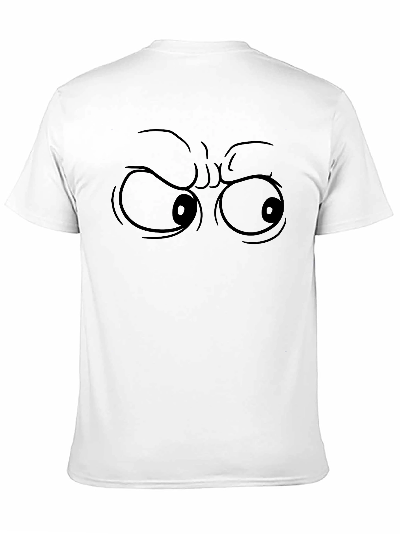 Grumpy Eyes Graphic Tee - Mens Black T-Shirt