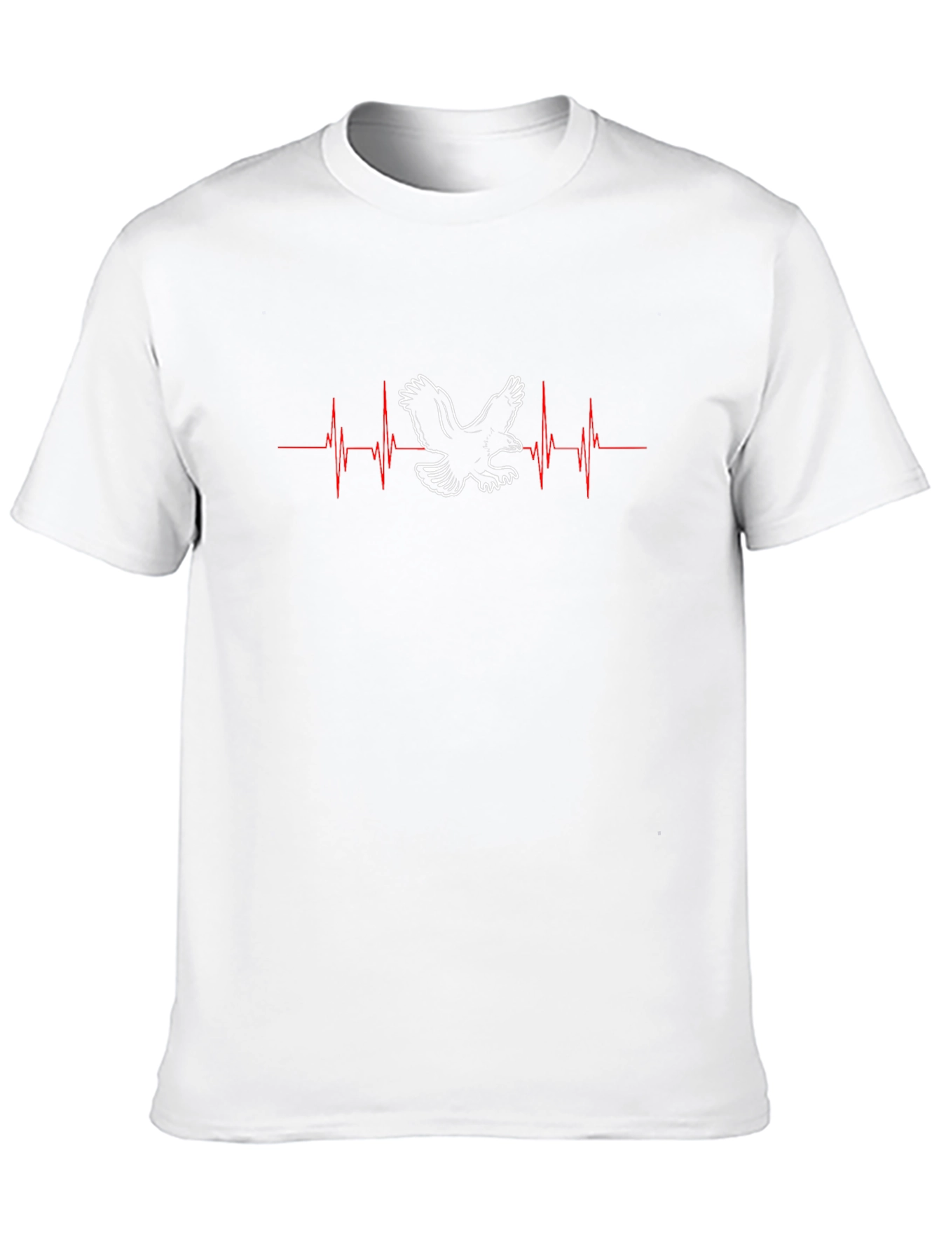 Eagle Heartbeat Graphic Tee - Black