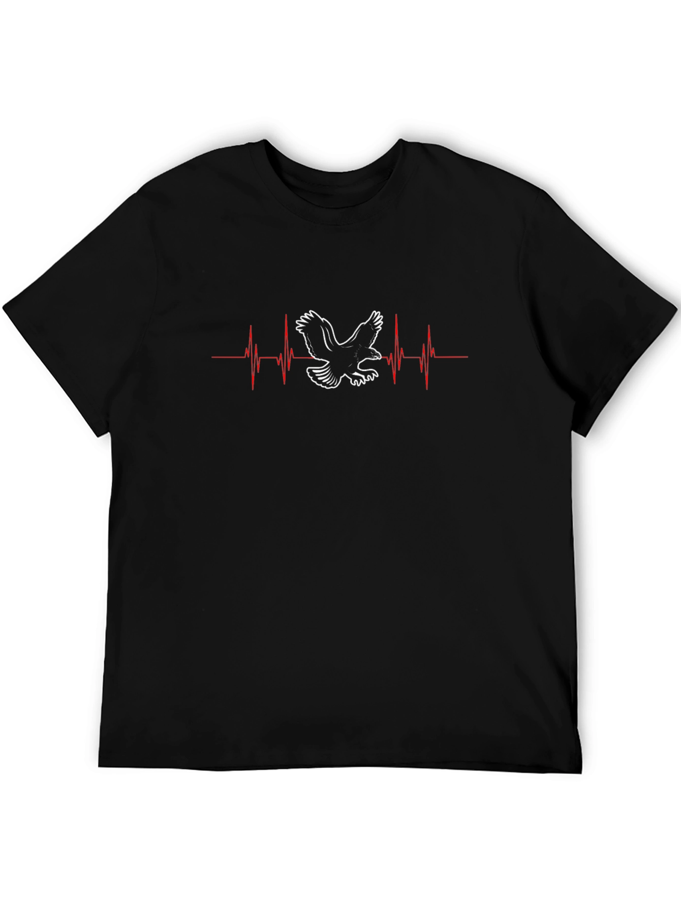 Eagle Heartbeat Graphic Tee - Black