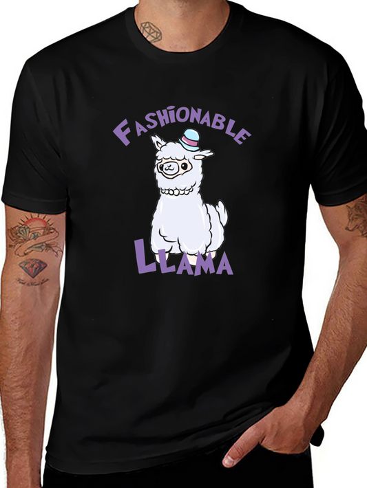 Fashionable Llama Graphic Tee - Unisex