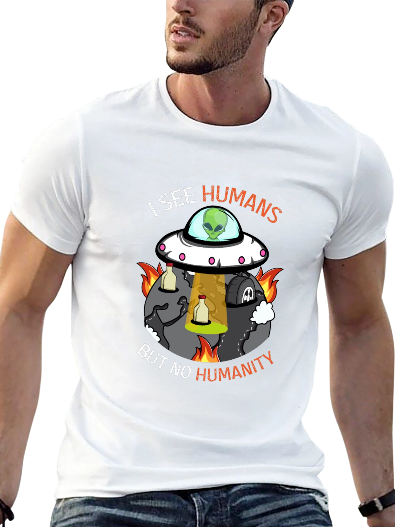 I See Humans But No Humanity Graphic Tee