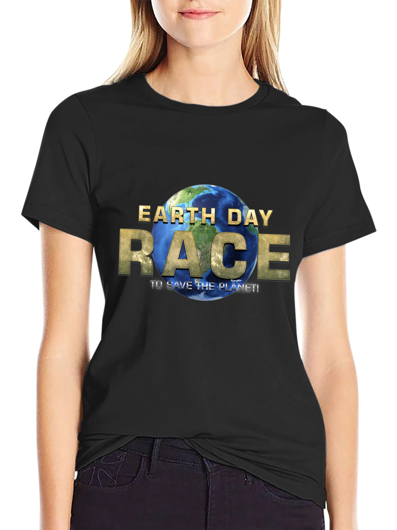 Earth Day Race T-Shirt - Save the Planet!