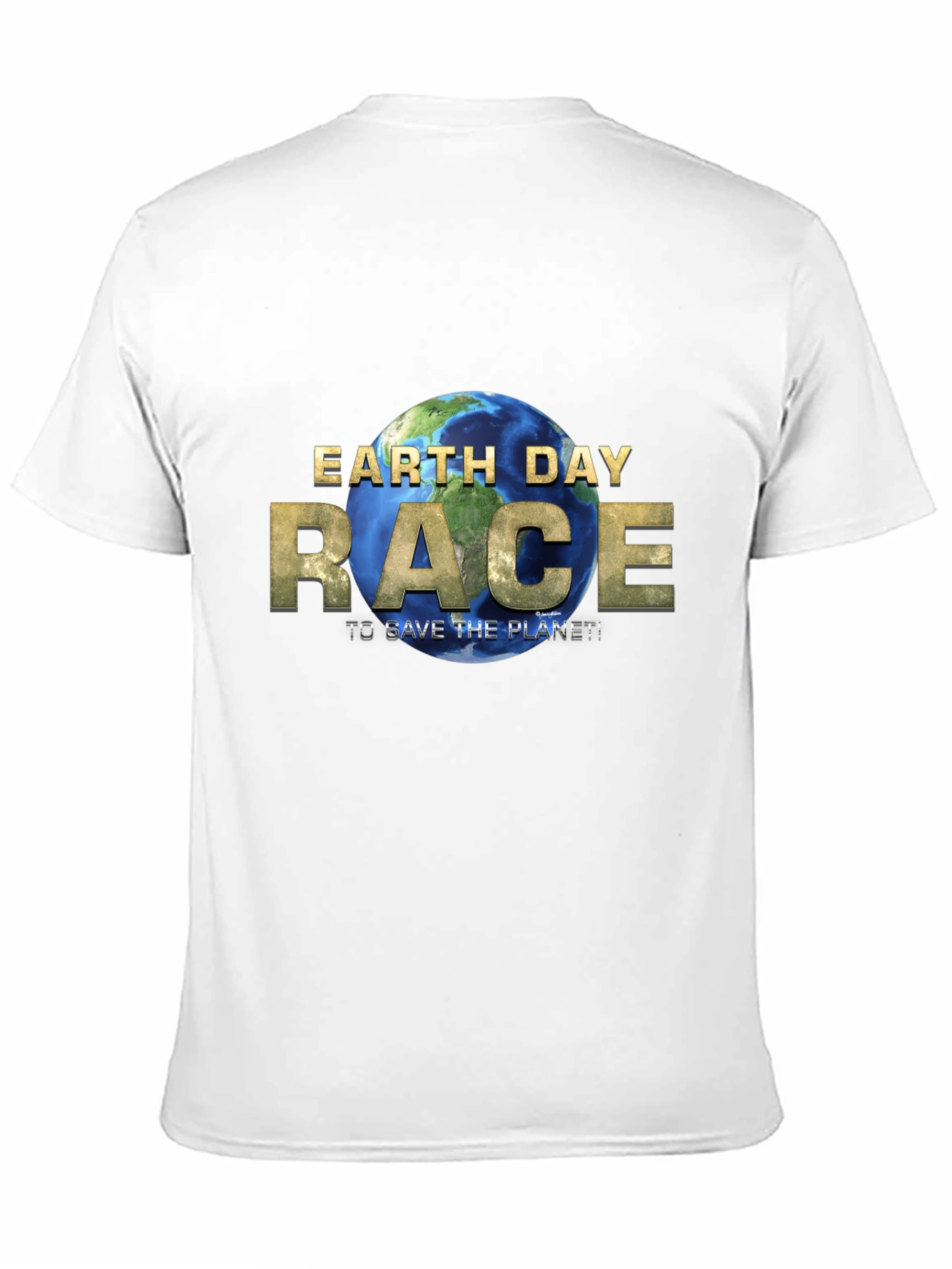 Earth Day Race T-Shirt - Save the Planet!