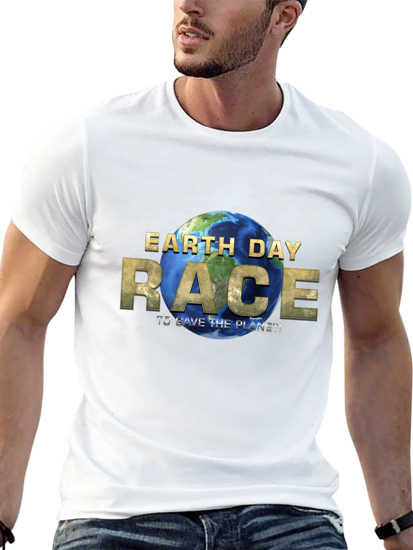 Earth Day Race T-Shirt - Save the Planet!
