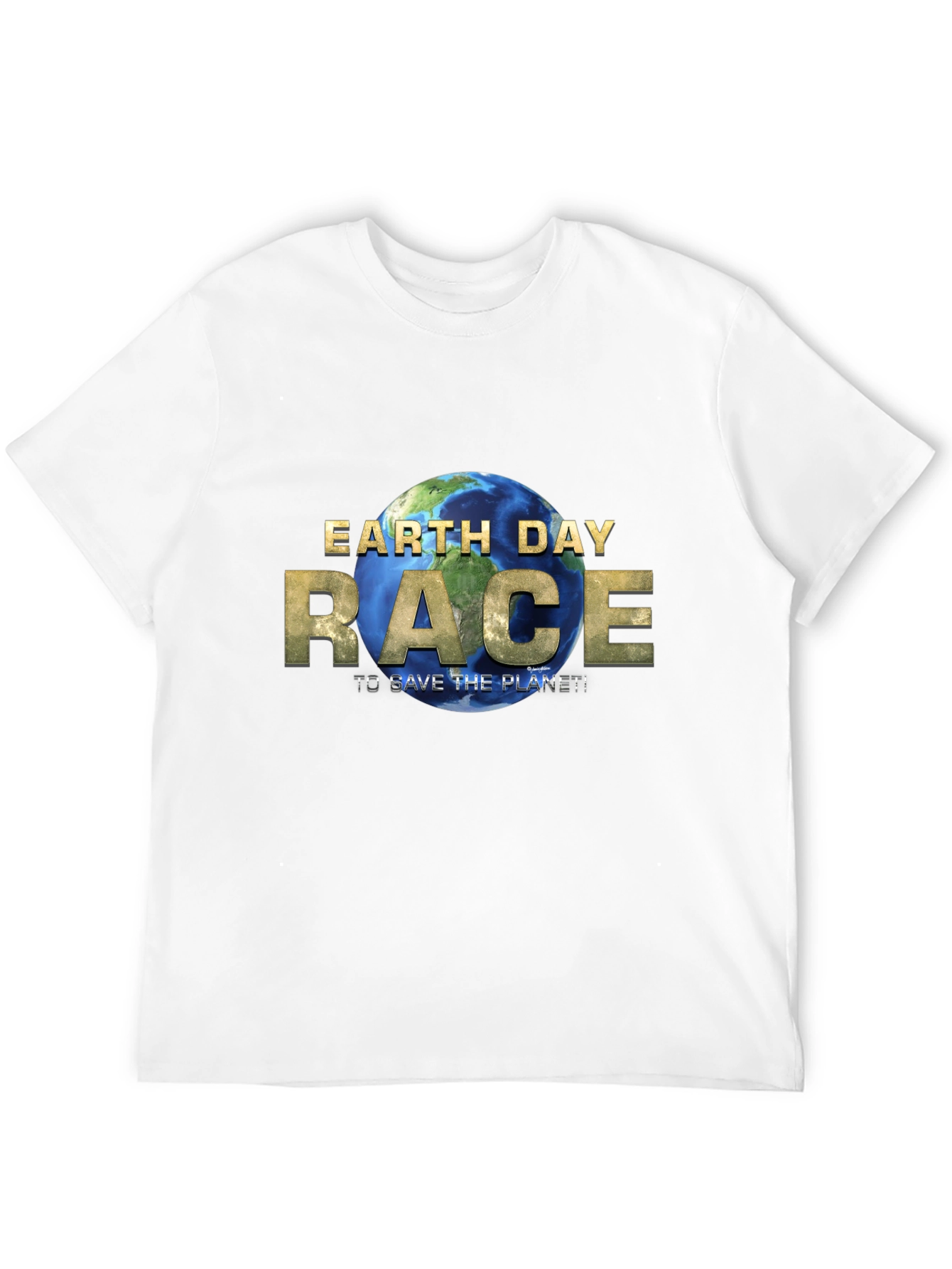 Earth Day Race T-Shirt - Save the Planet!
