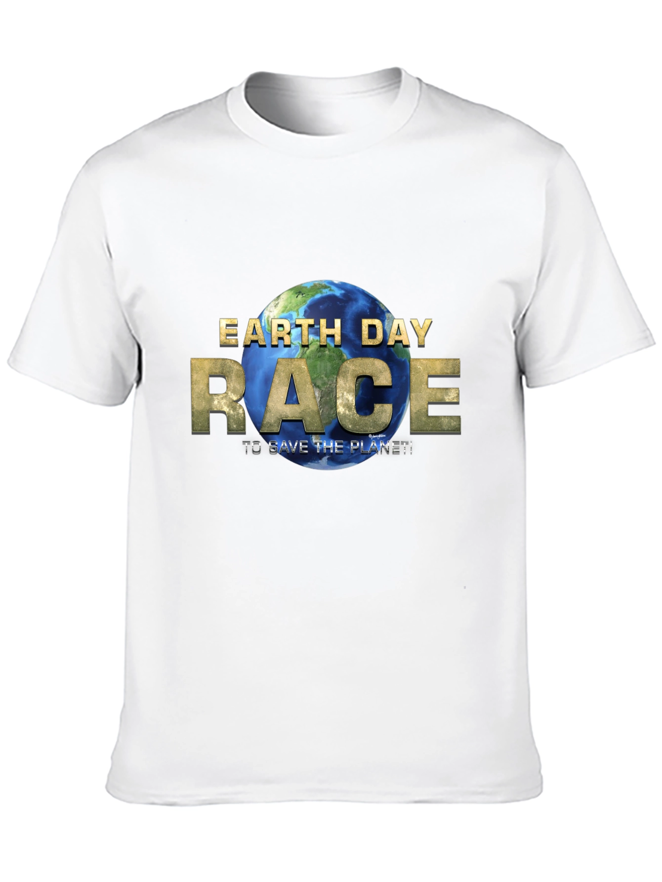 Earth Day Race T-Shirt - Save the Planet!